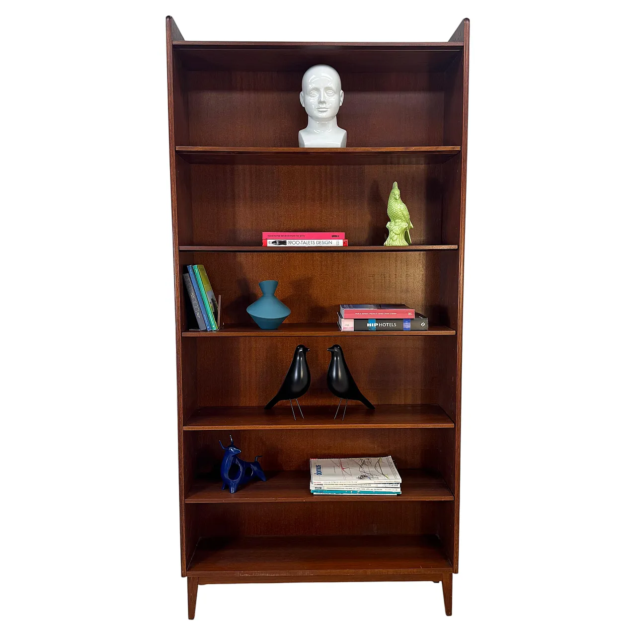 Libreria scandinava in teak, Mid-Century, anni ’60 1