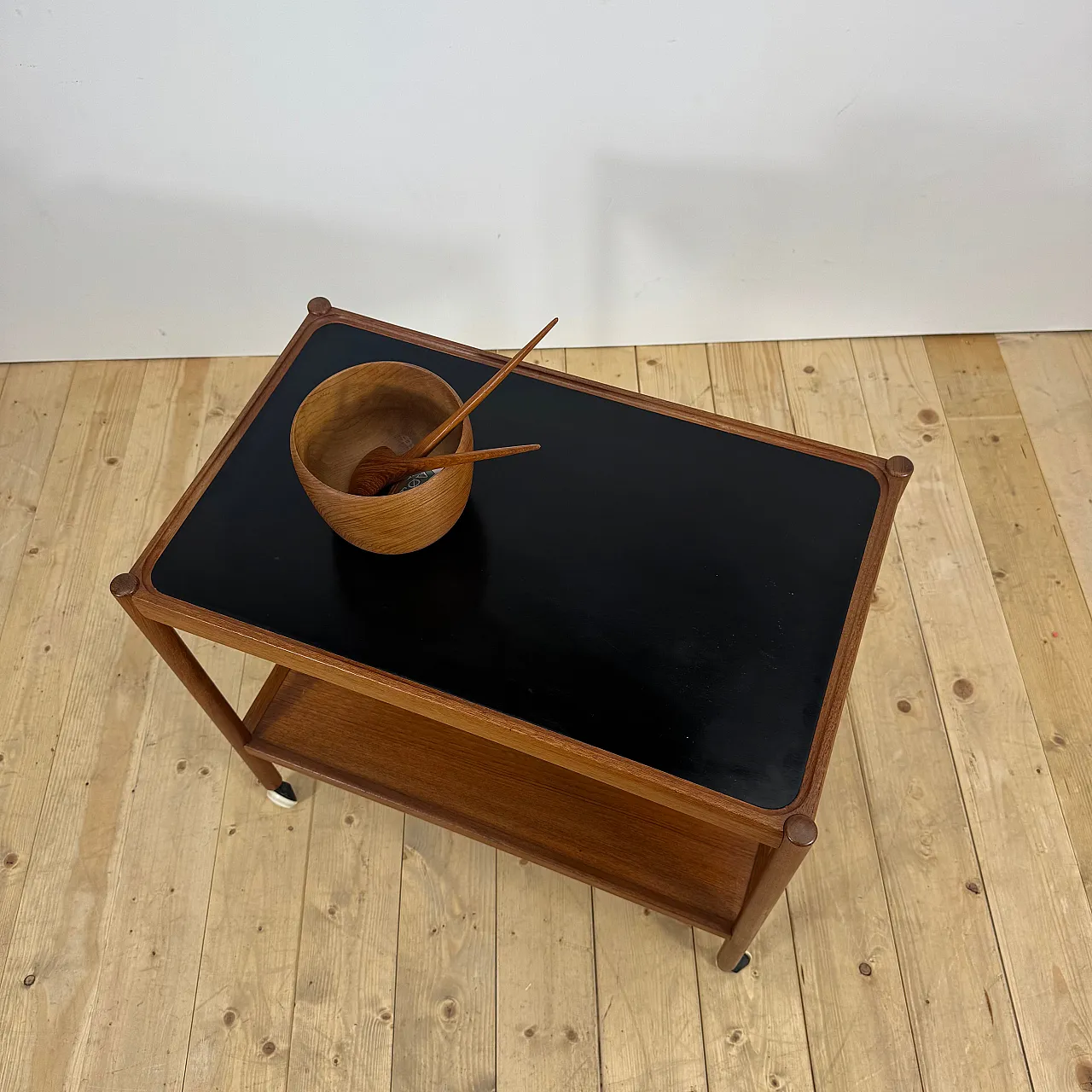 Bar trolley by Knud Andersen, made of teak, 1960s 5