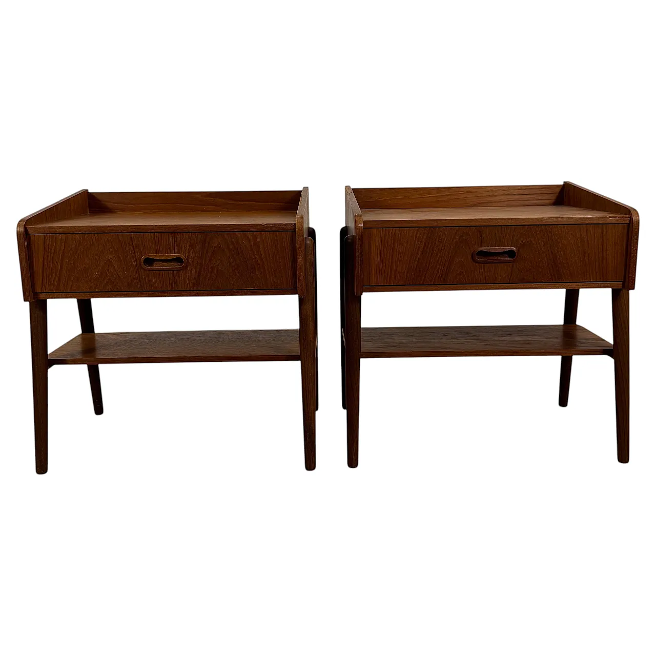 Pair of Danish teak nightstands, 1960s 1