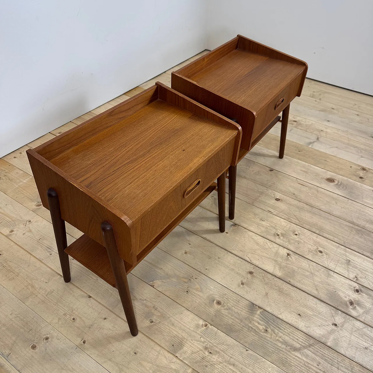 Pair of Danish teak nightstands, 1960s 5