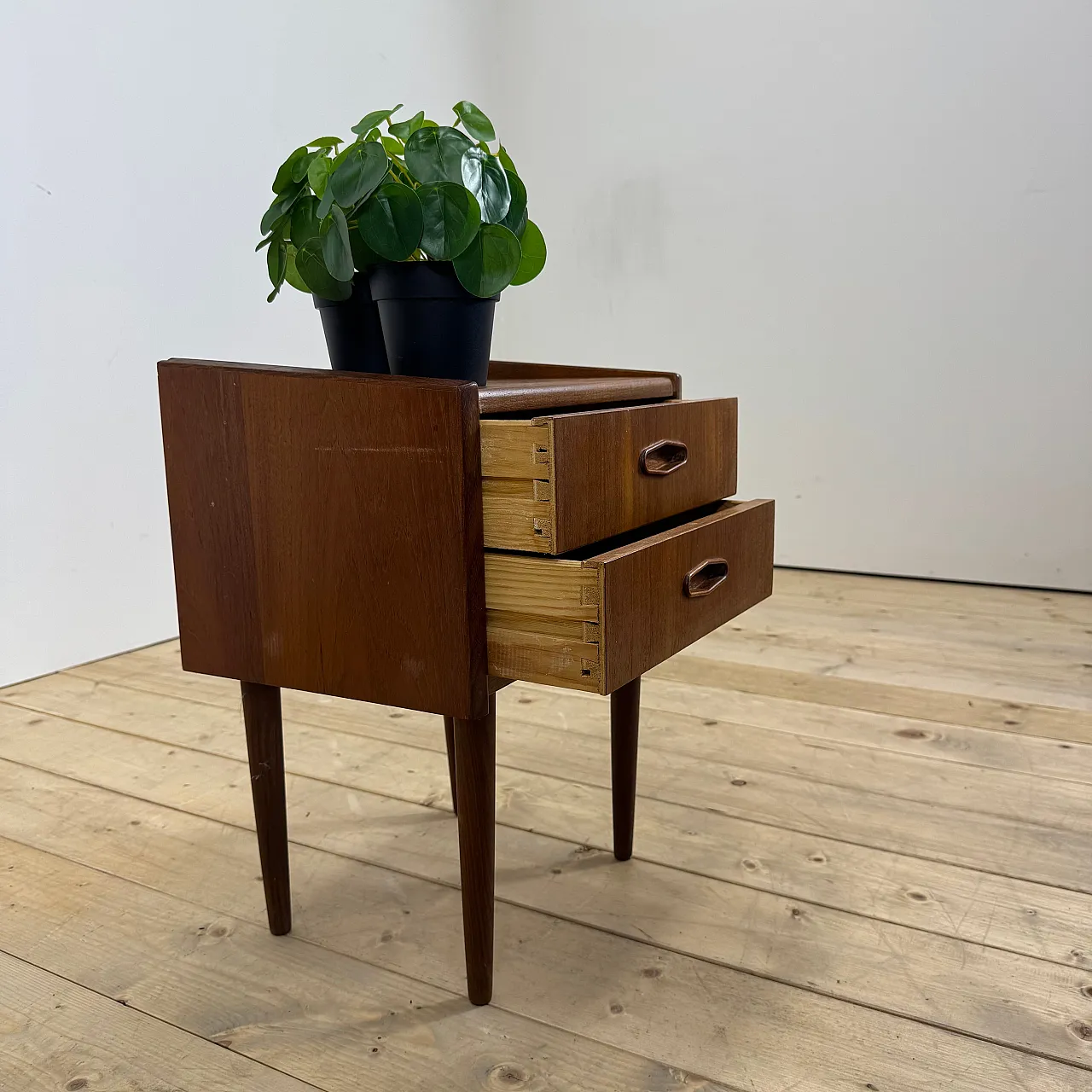 Danish teak nightstand, 1960s 2