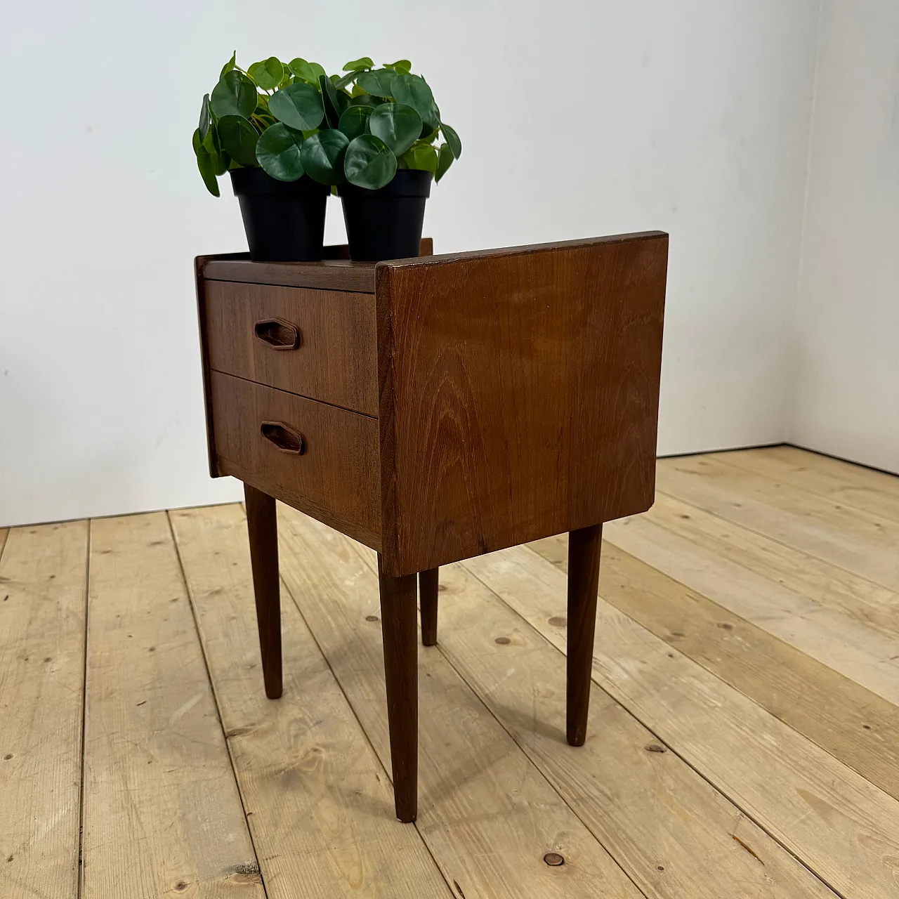 Danish teak nightstand, 1960s 9