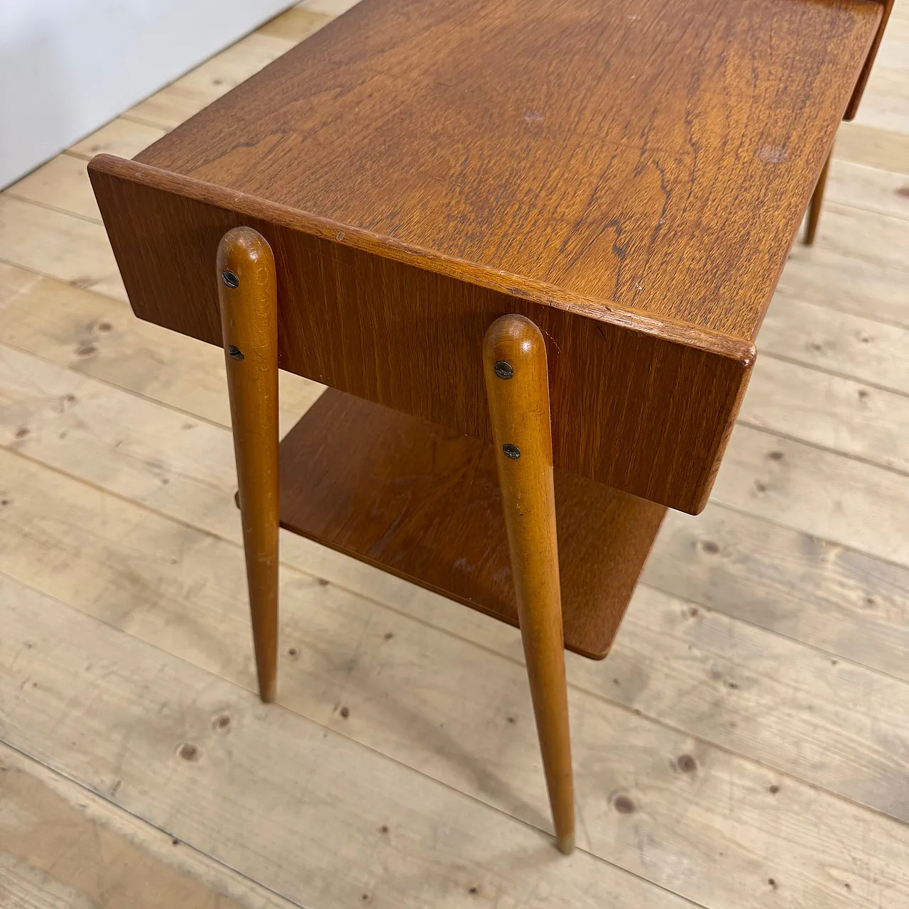 Pair of Mid-Century AB Carlström teak nightstands, 1960s 5