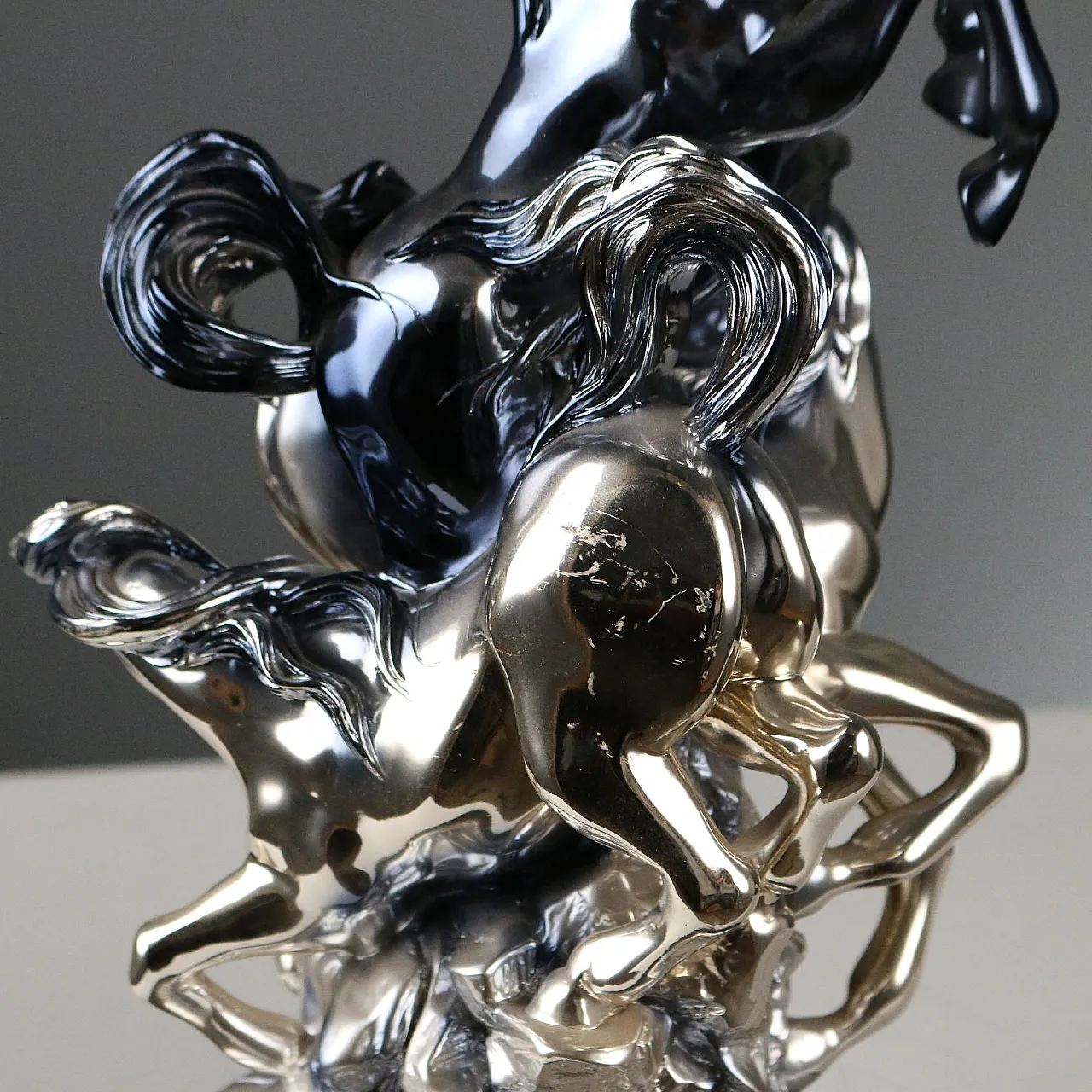 Composizione di Cavalli Lamina Argento Manifattura Ottaviani, '900 5