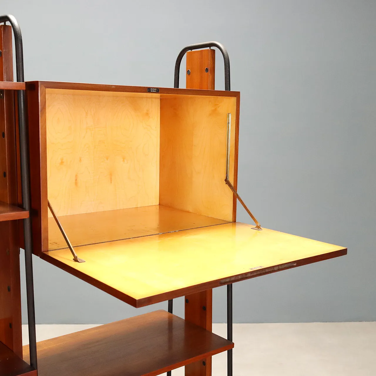 Libreria in teak impiallacciato, anni '60 5