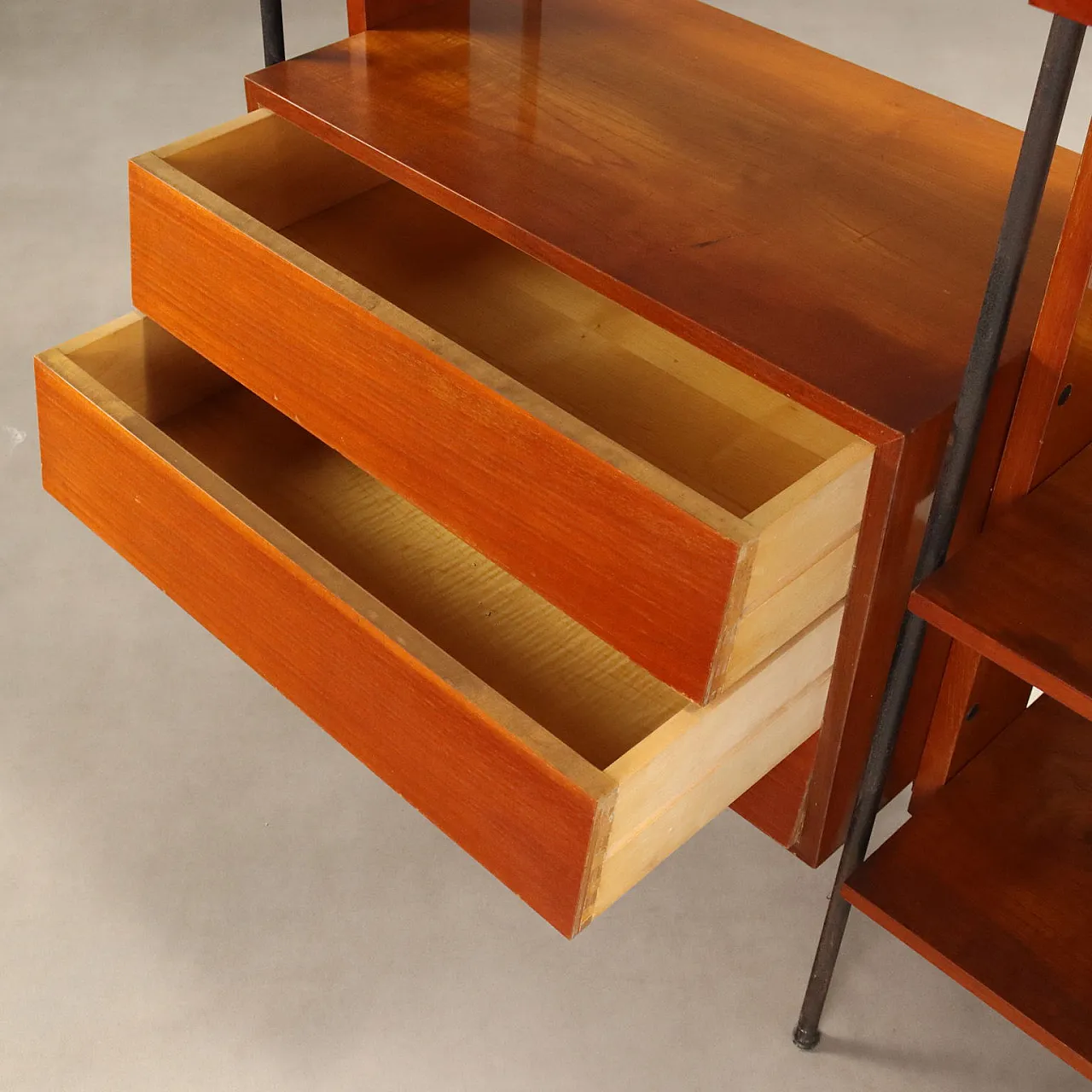 Libreria in teak impiallacciato, anni '60 9