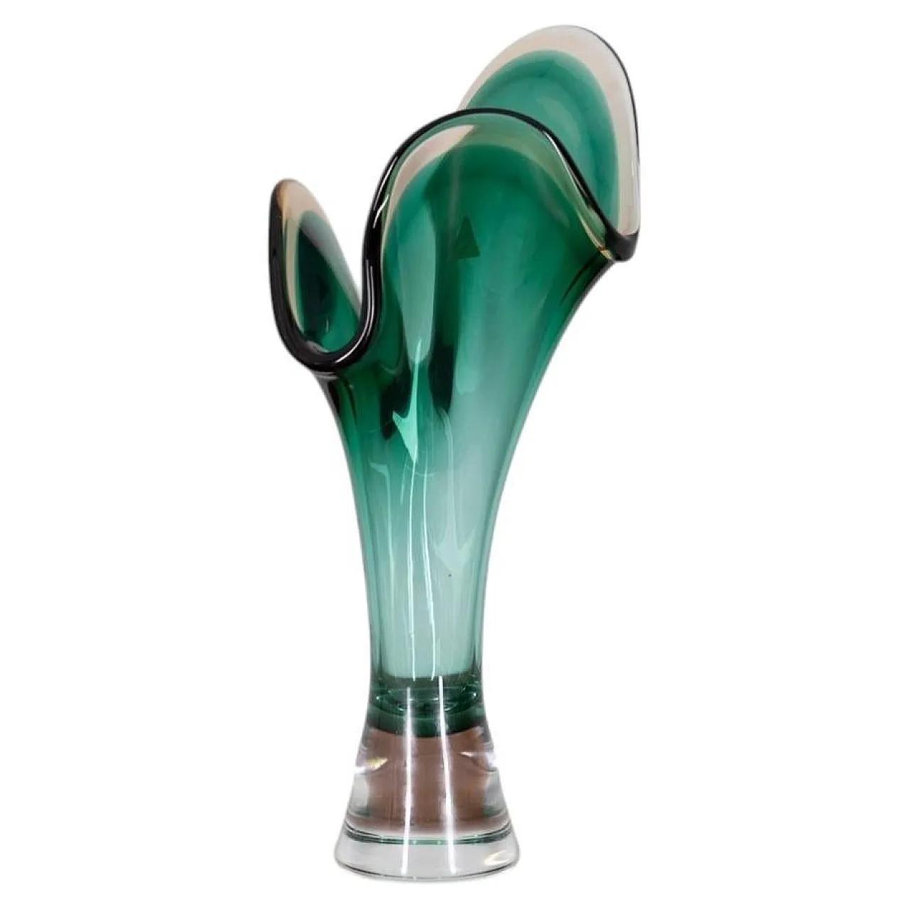 Sommerso vase in Murano glass by V.A.C. Cimarosti & Pinzan, 1960s 1