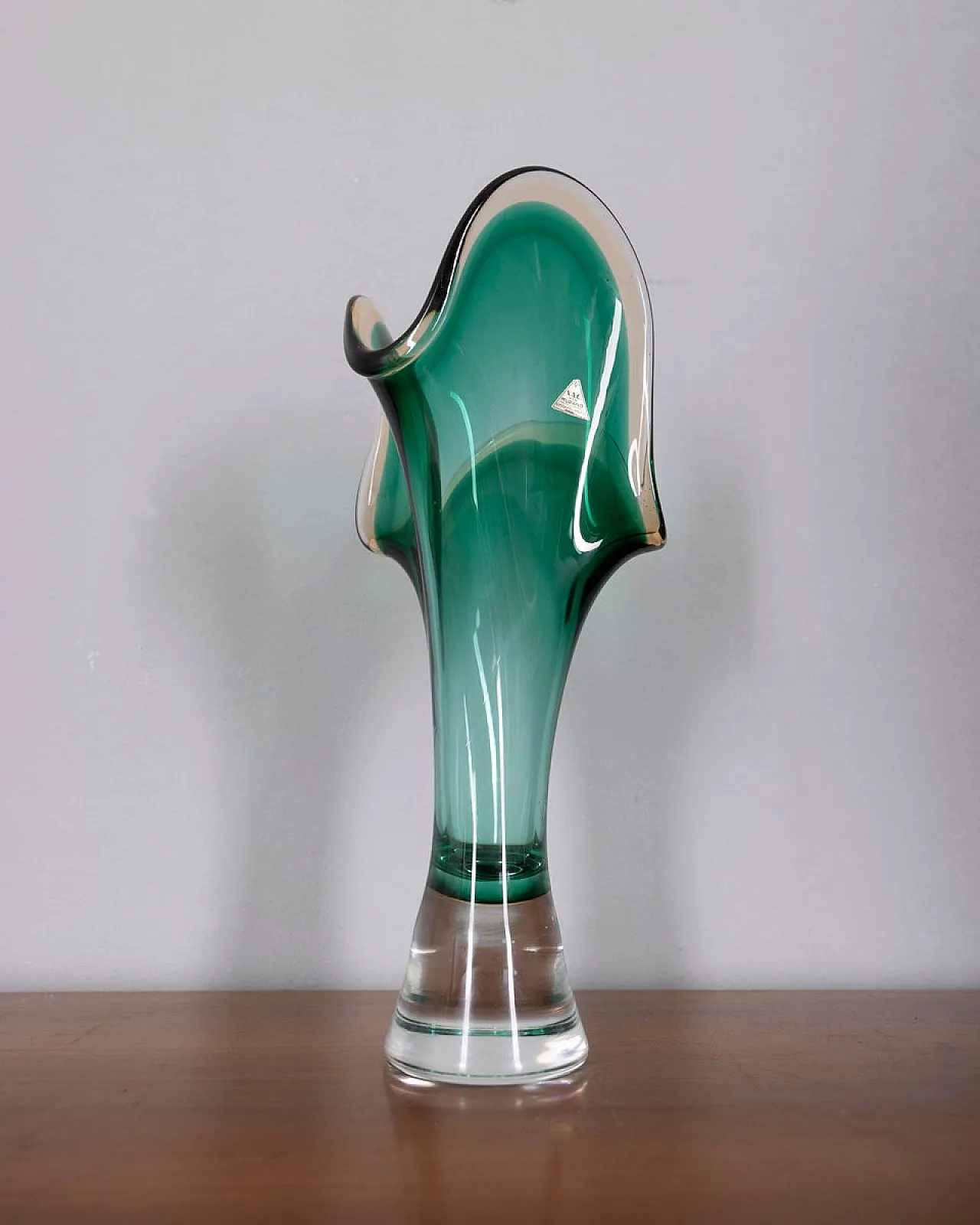 Sommerso vase in Murano glass by V.A.C. Cimarosti & Pinzan, 1960s 2