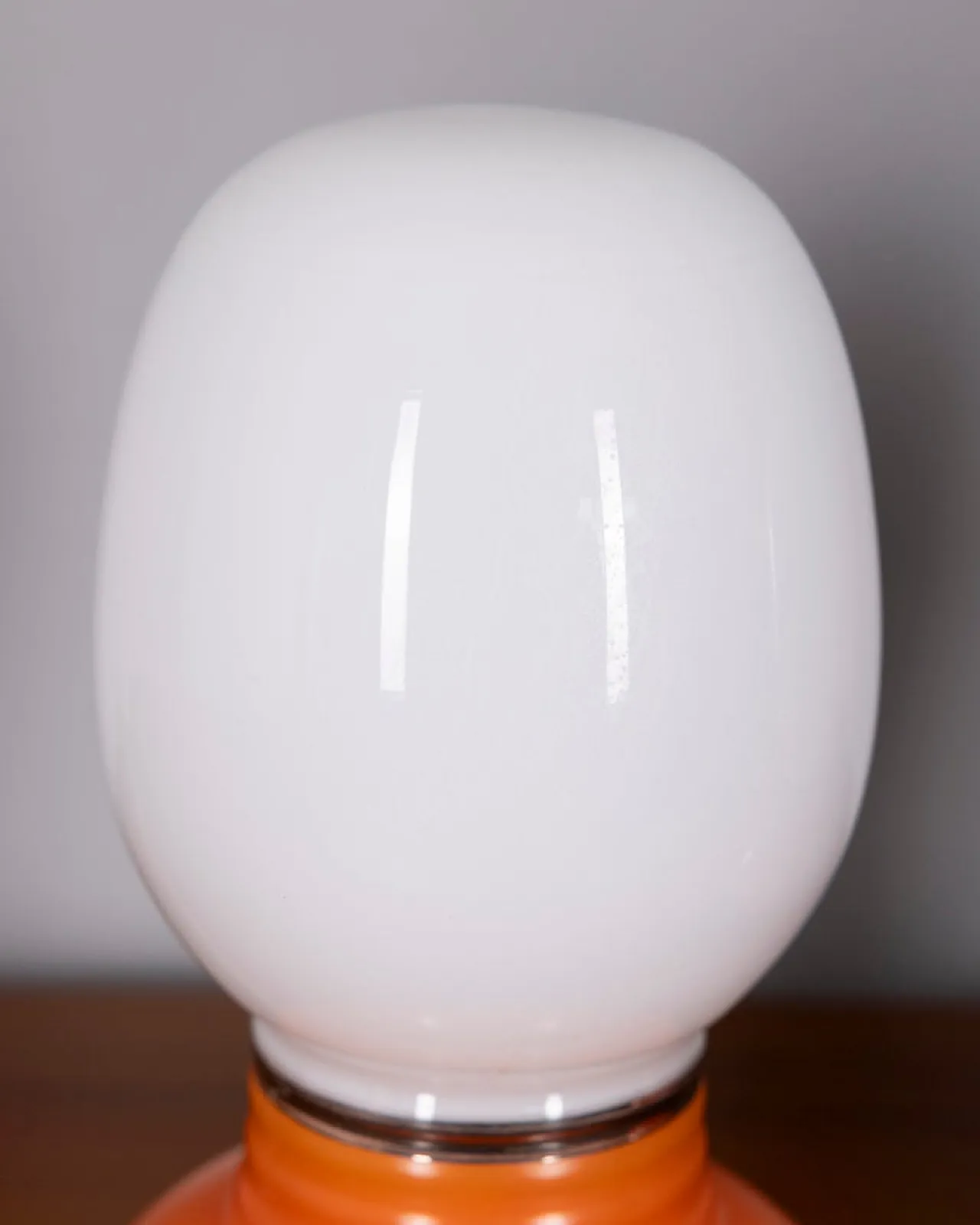 Coppia di lampade da tavolo in vetro italiane, anni '70 6