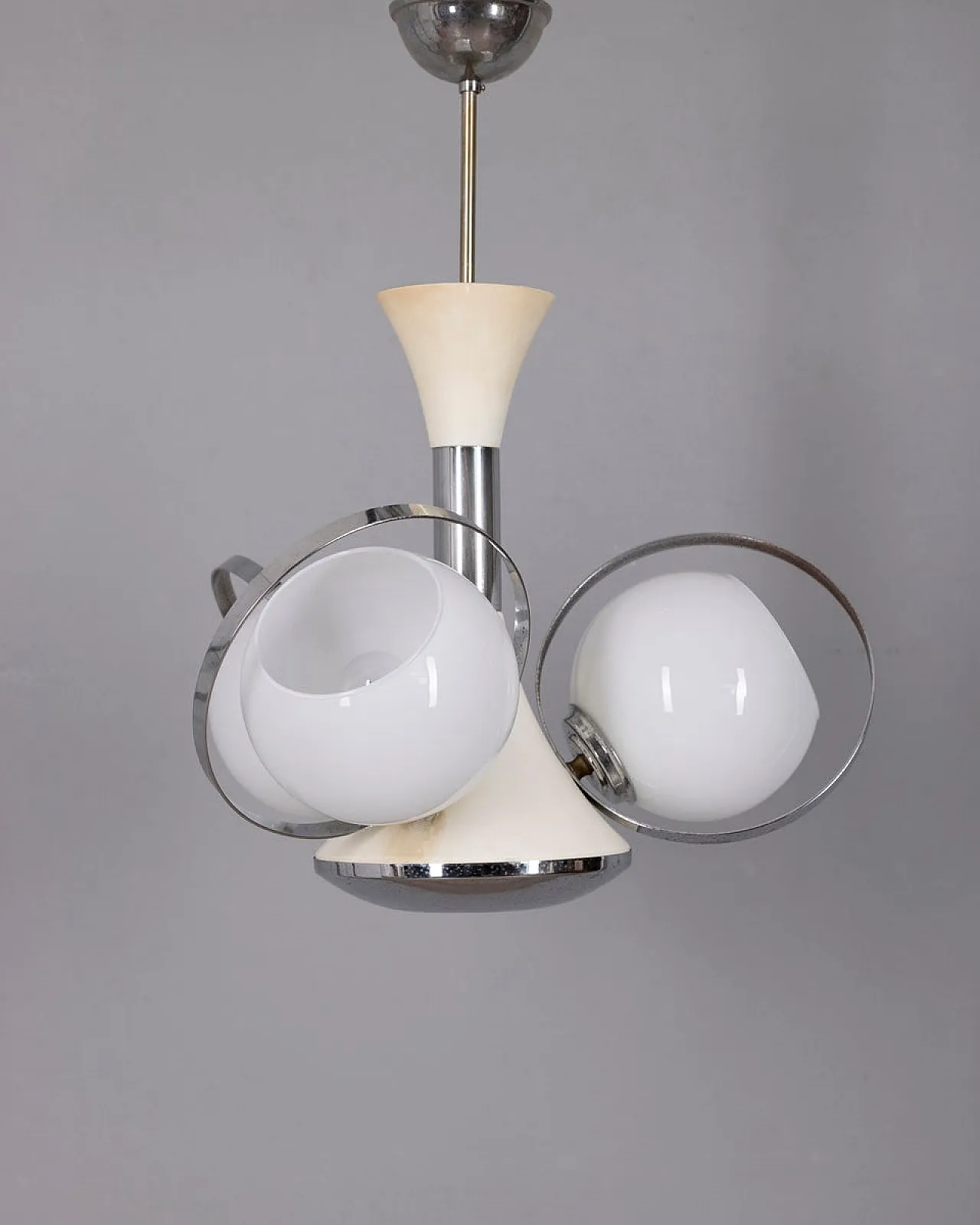 Space Age chandelier with glass lights, 1970s 2