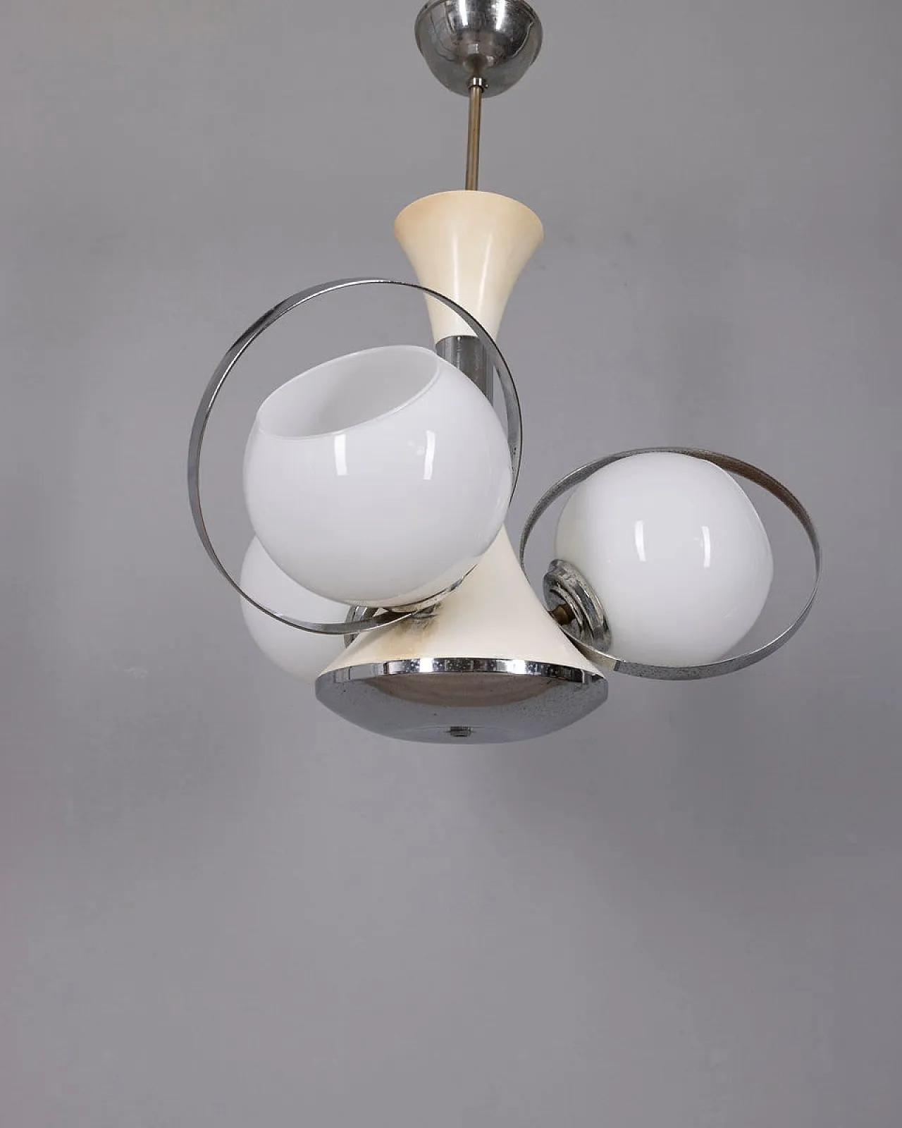Space Age chandelier with glass lights, 1970s 3