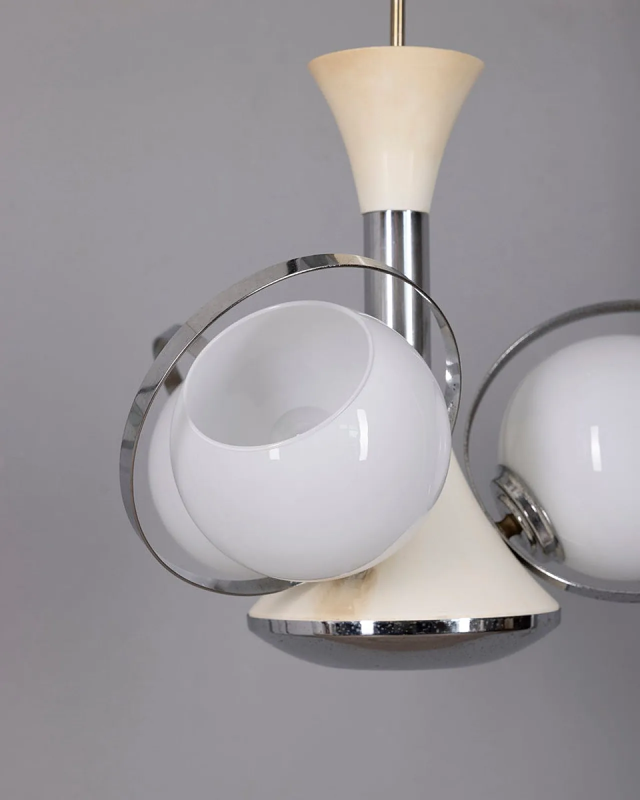 Space Age chandelier with glass lights, 1970s 8