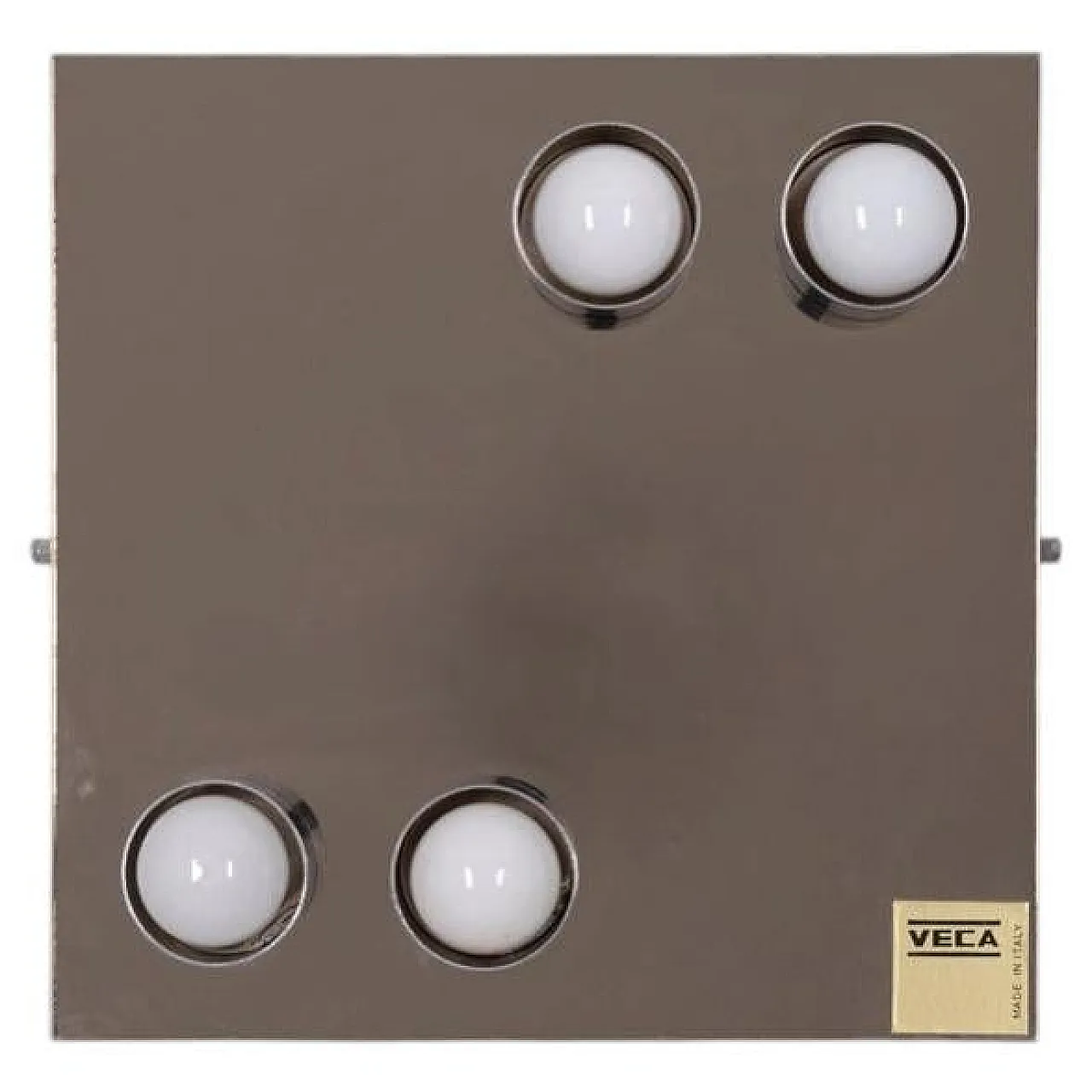 Lampada da soffitto in vetro a specchio di Veca, anni '70 1