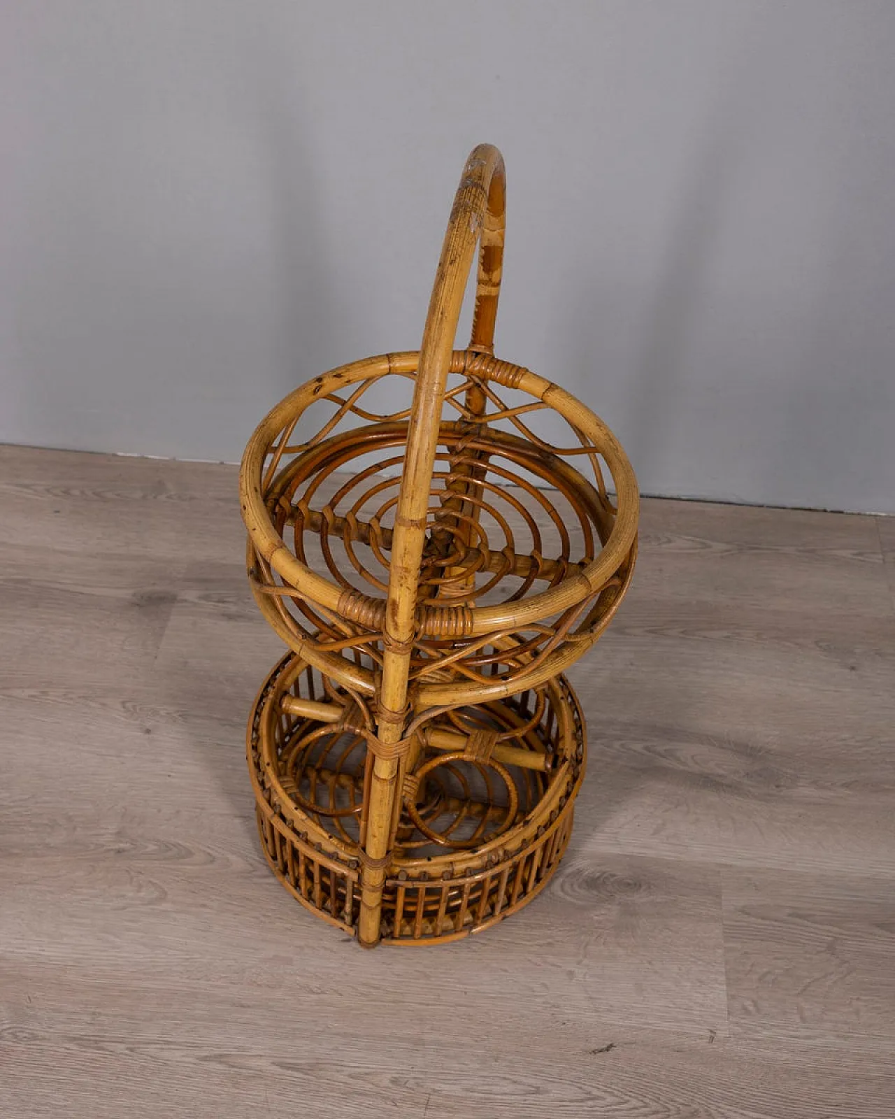 Bamboo bar basket, 1960s 2