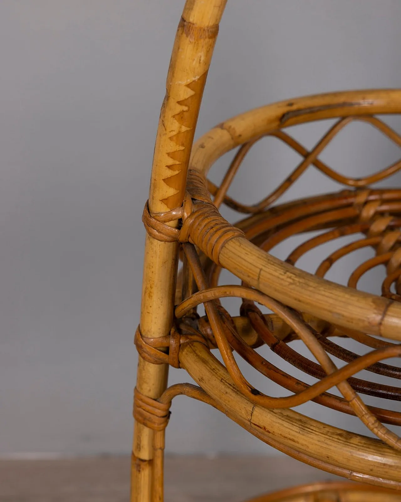 Bamboo bar basket, 1960s 3