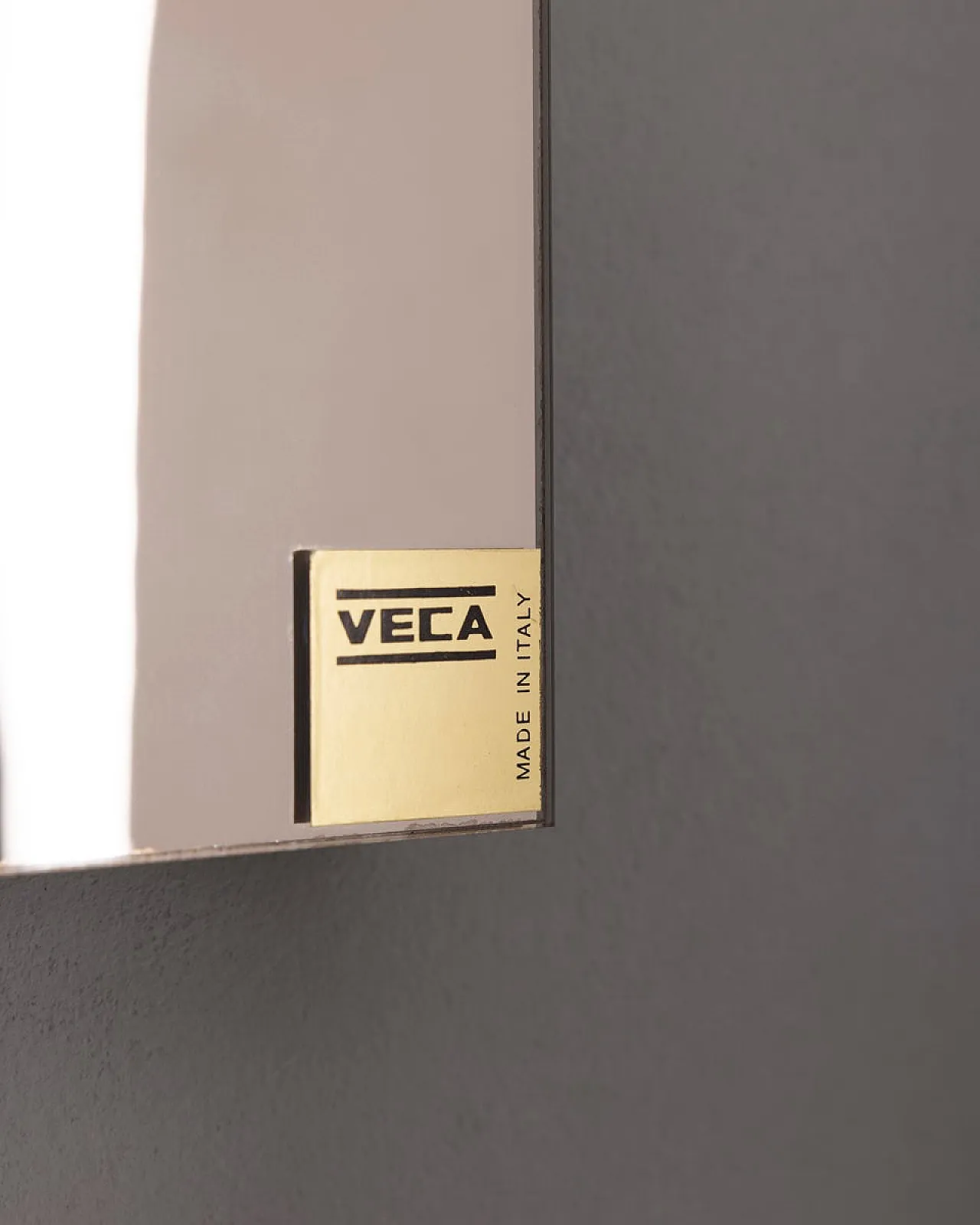 Lampada da soffitto in vetro a specchio di Veca, anni '70 4