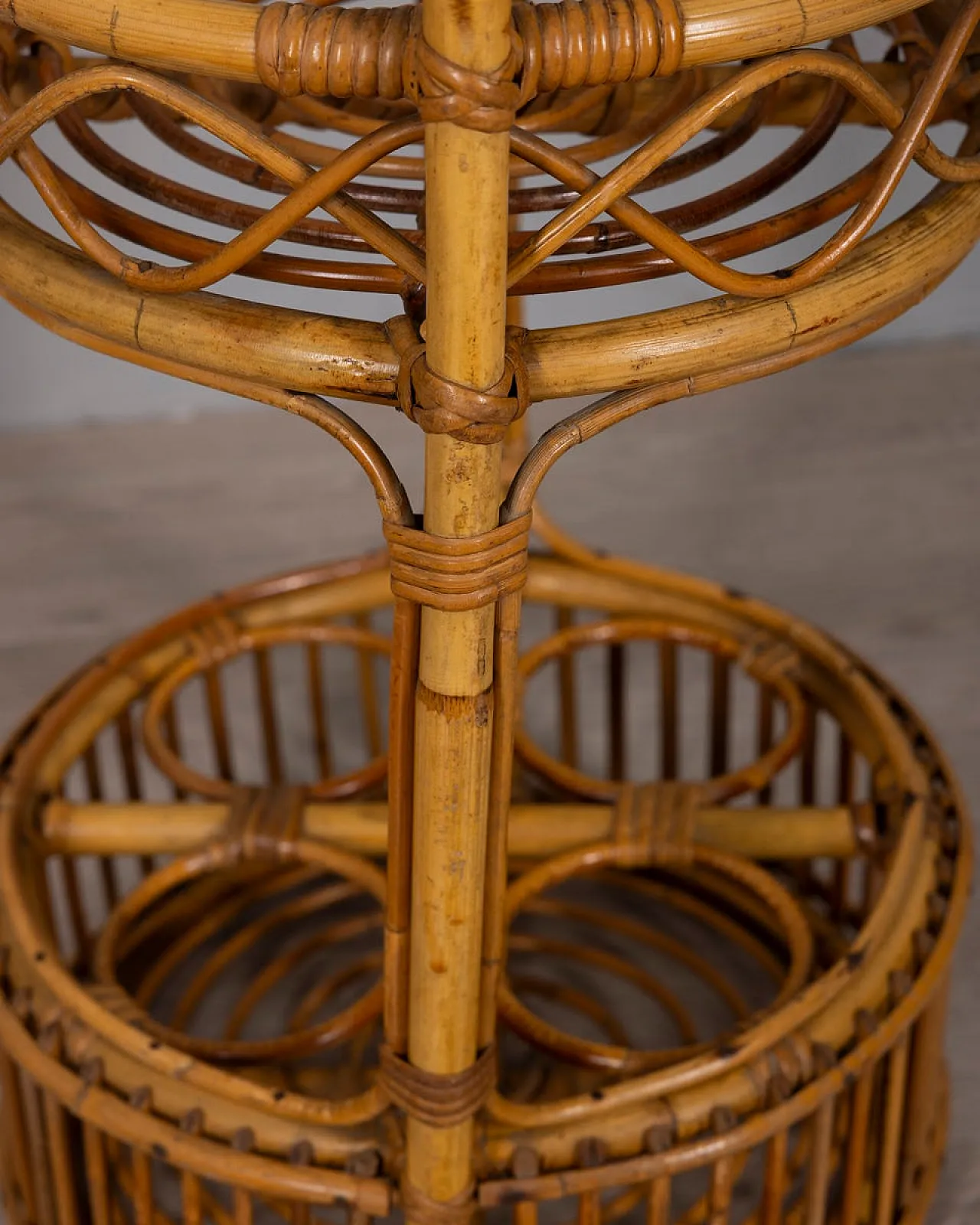 Bamboo bar basket, 1960s 9