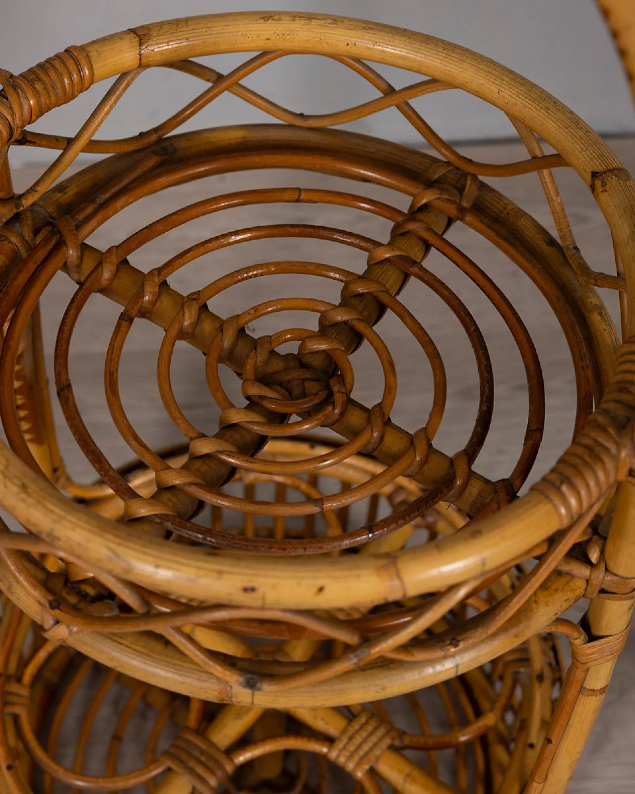 Bamboo bar basket, 1960s 10