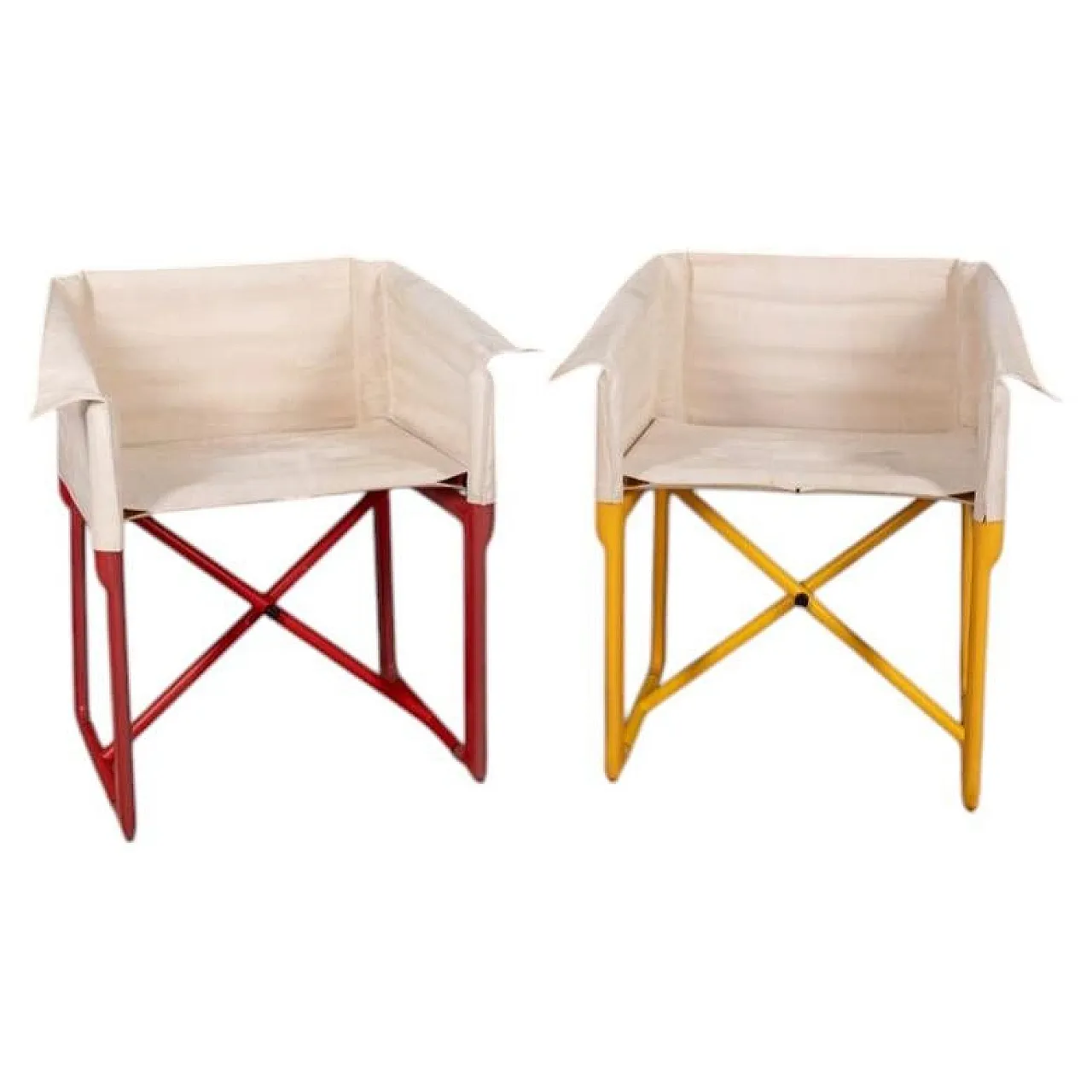 Pair of folding chairs 4820 by Masayuki Matsukaze for Kartell, 1970s 1