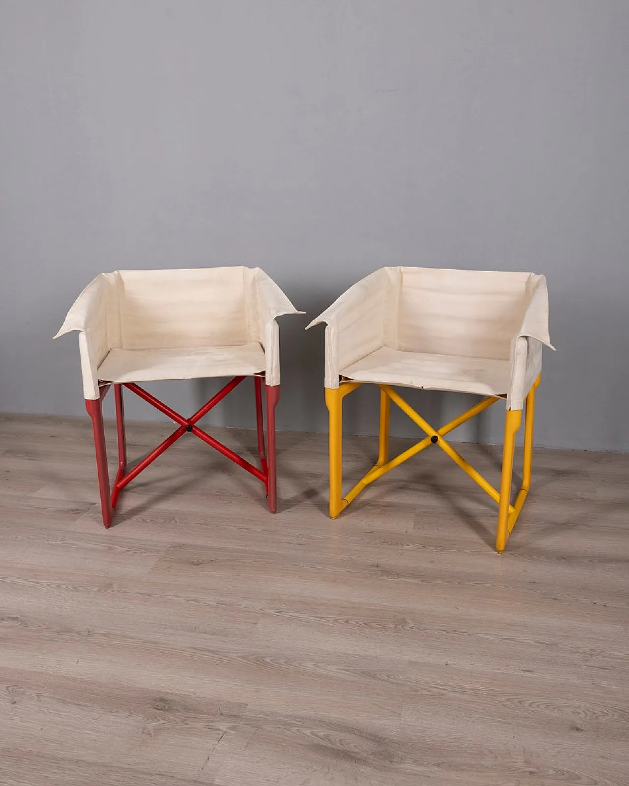 Pair of folding chairs 4820 by Masayuki Matsukaze for Kartell, 1970s 2