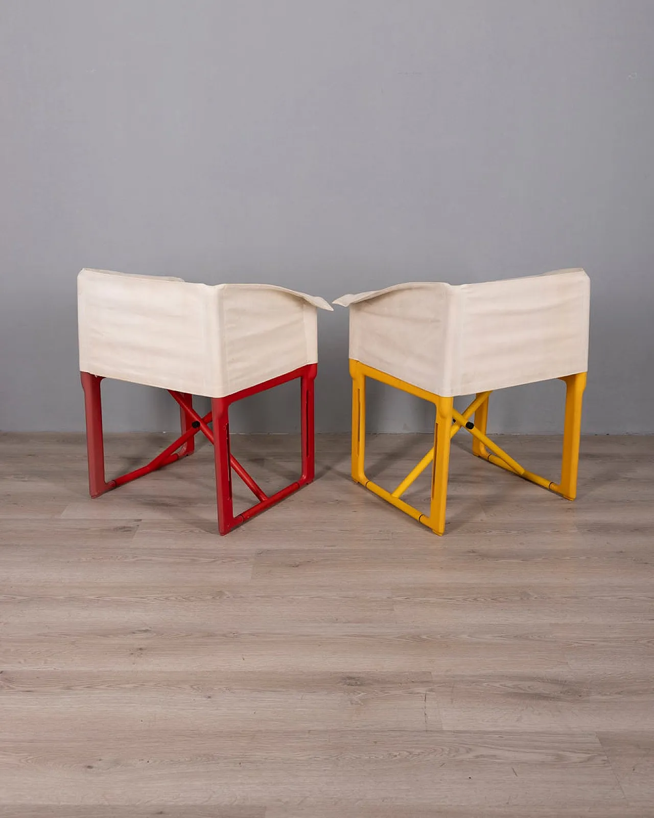 Pair of folding chairs 4820 by Masayuki Matsukaze for Kartell, 1970s 3