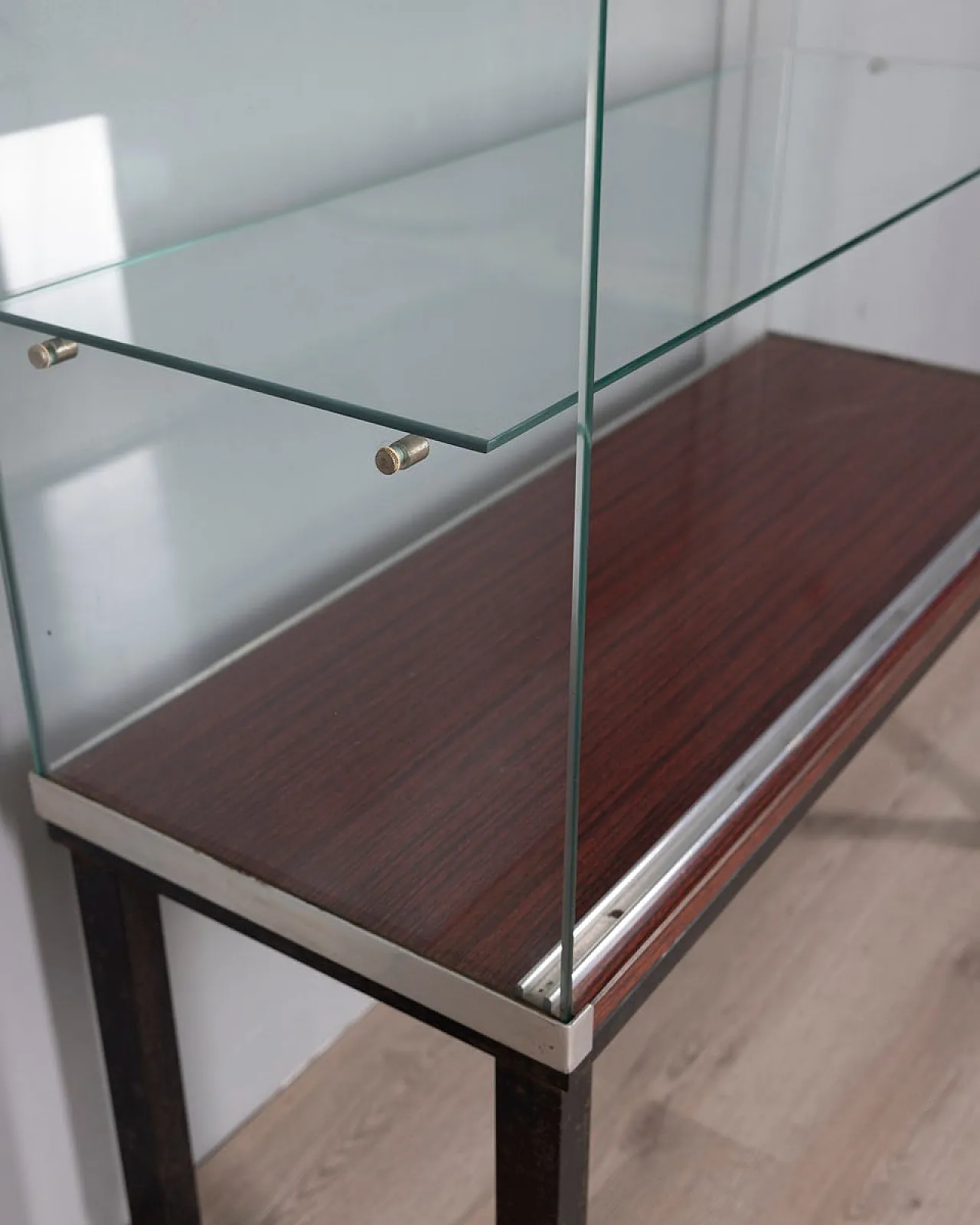 Display shelf with wheels by Goppion Milan, 1970s 9