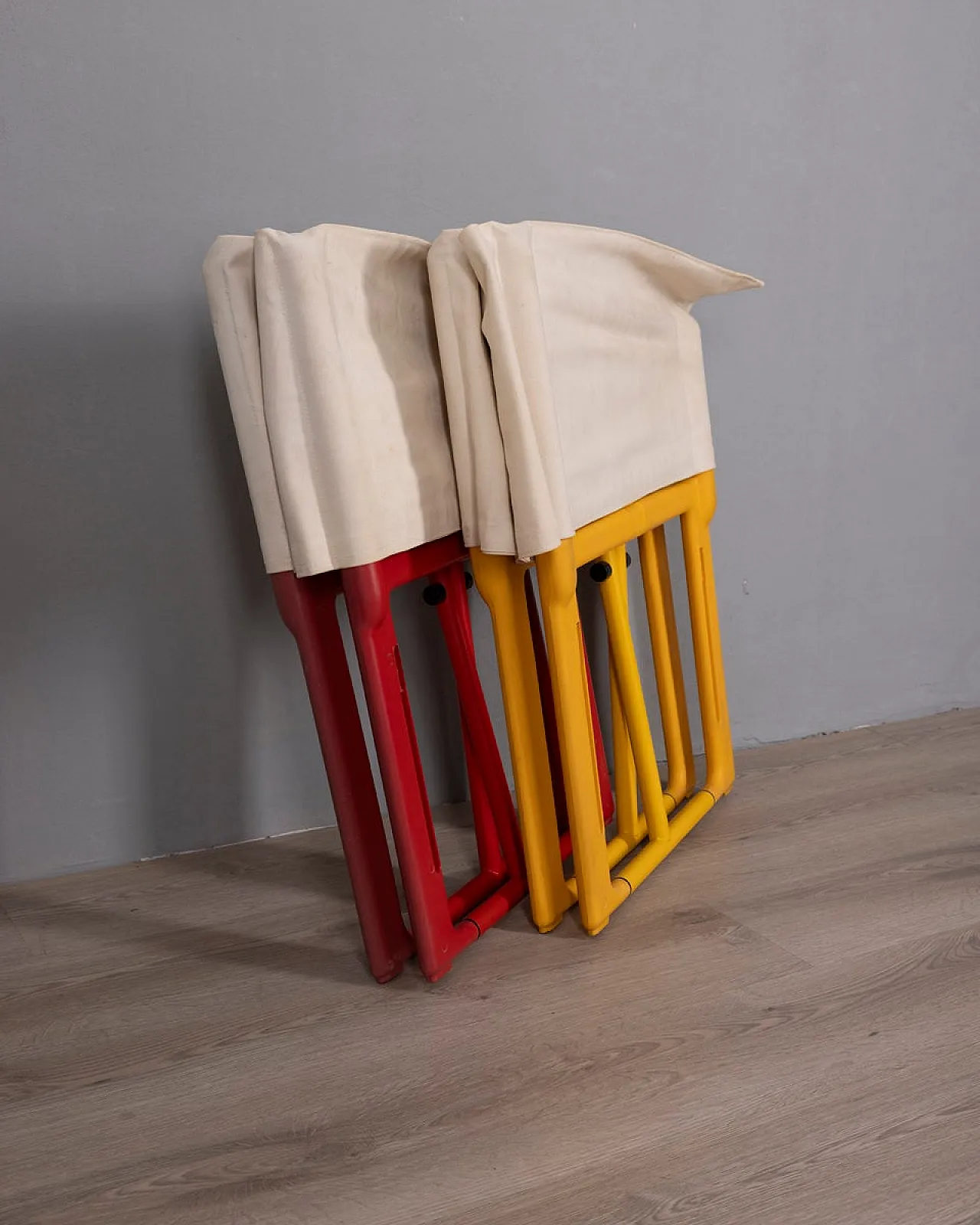 Pair of folding chairs 4820 by Masayuki Matsukaze for Kartell, 1970s 9
