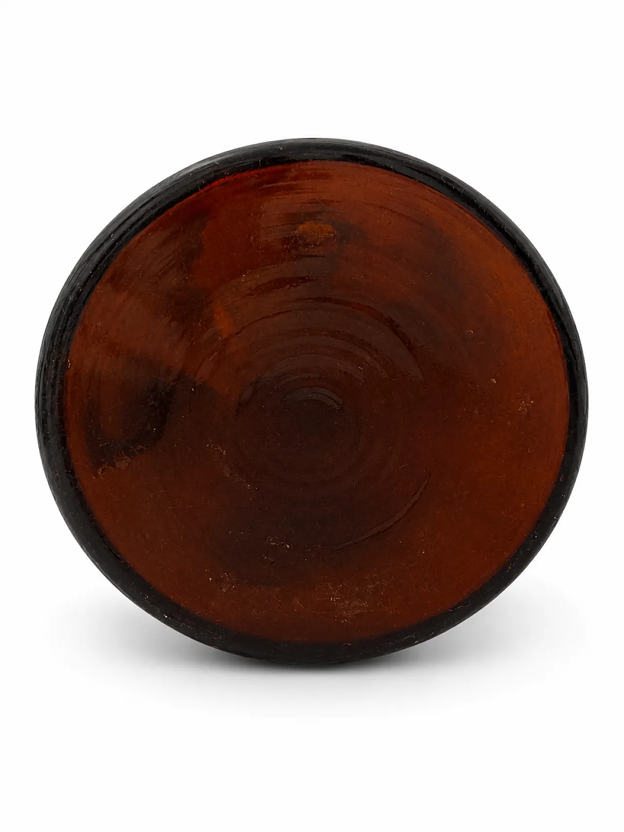 Amber glass pharmacy bottle, 20th century 4