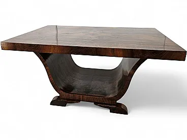 Art Deco dining table in walnut, 1940