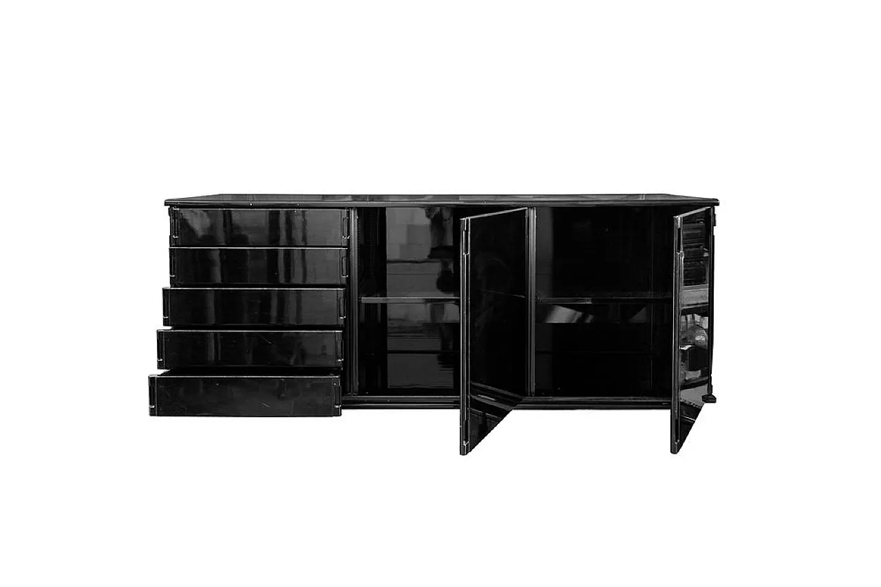 Wood Larco sideboard by Gianfranco Frattini for Molteni, 1970s 3