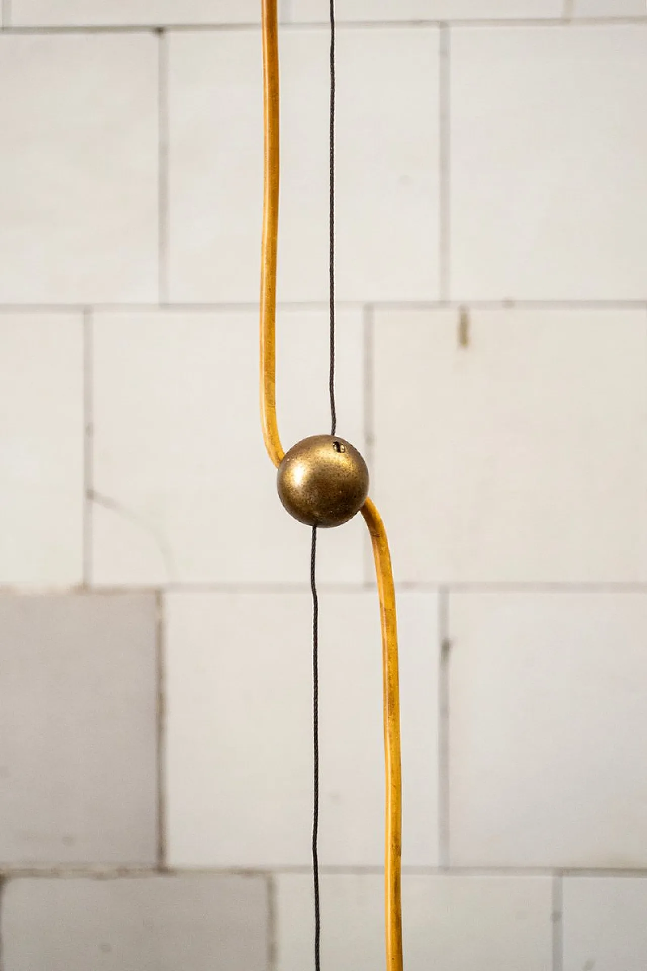 Model 1238 pendant lamp in aluminum and glass by Stilnovo, 1960s 4
