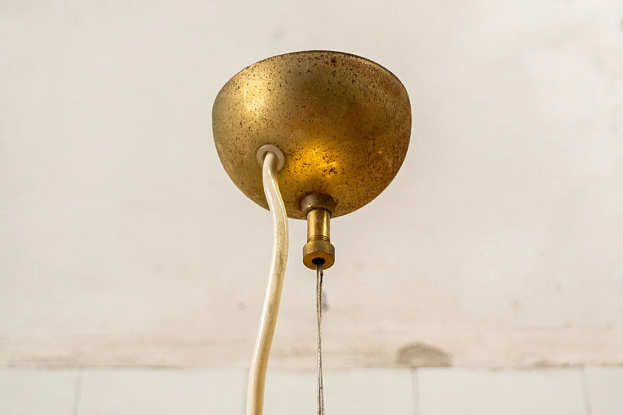 Lampada a sospensione in vetro di Murano, anni '70 4