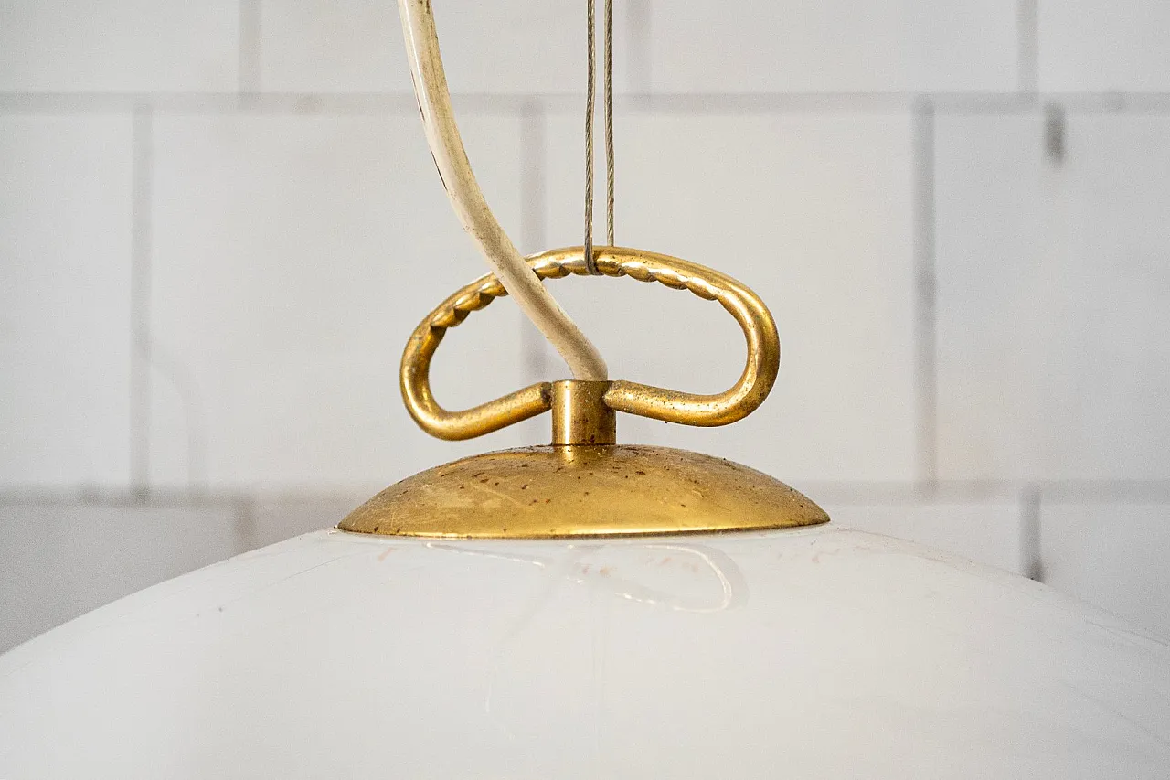 Lampada a sospensione in vetro di Murano, anni '70 5