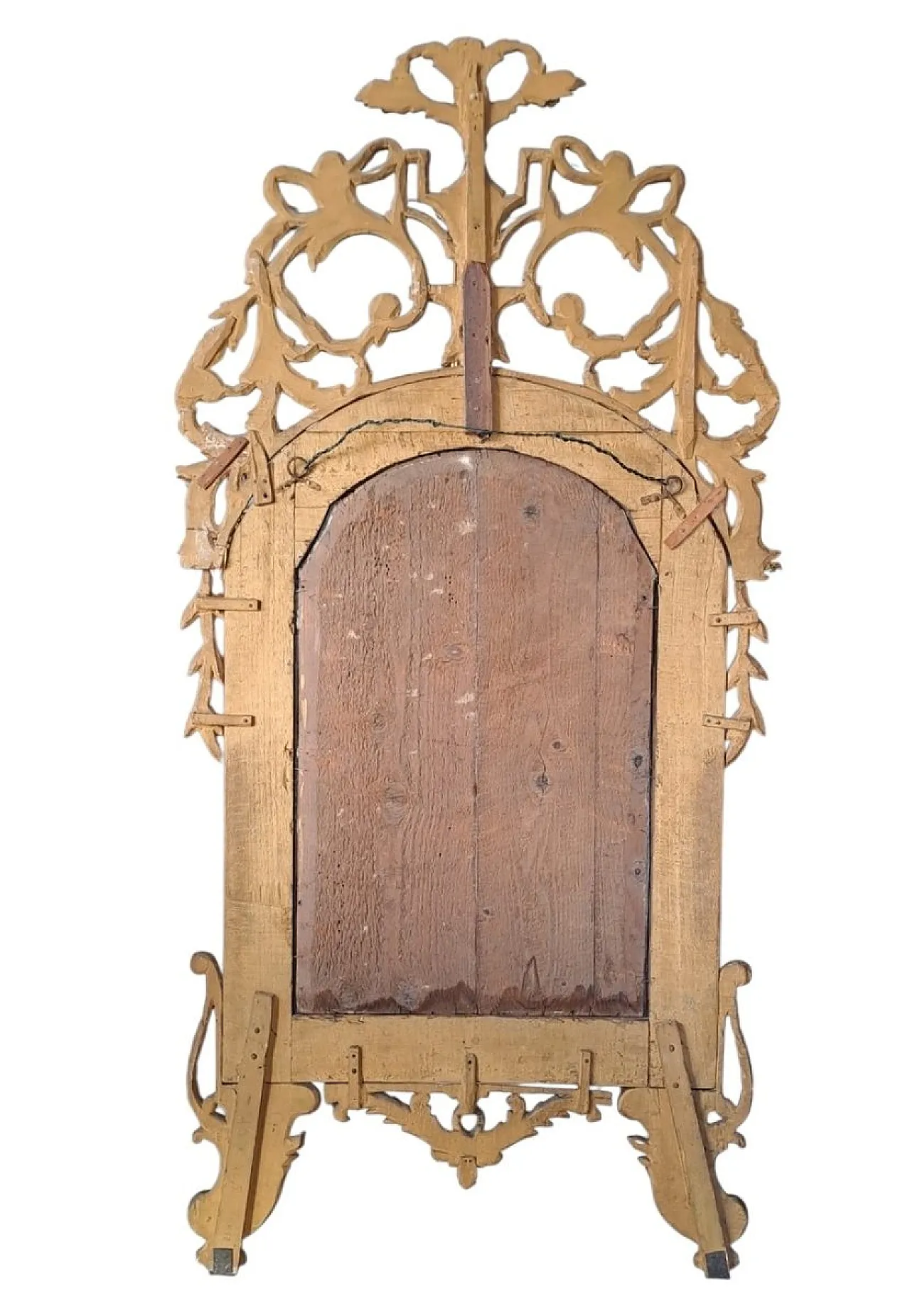 Piedmont carved wooden mirror, 18th century 3