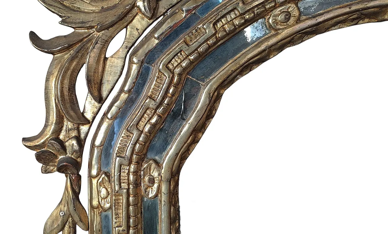 Piedmont carved wooden mirror, 18th century 6