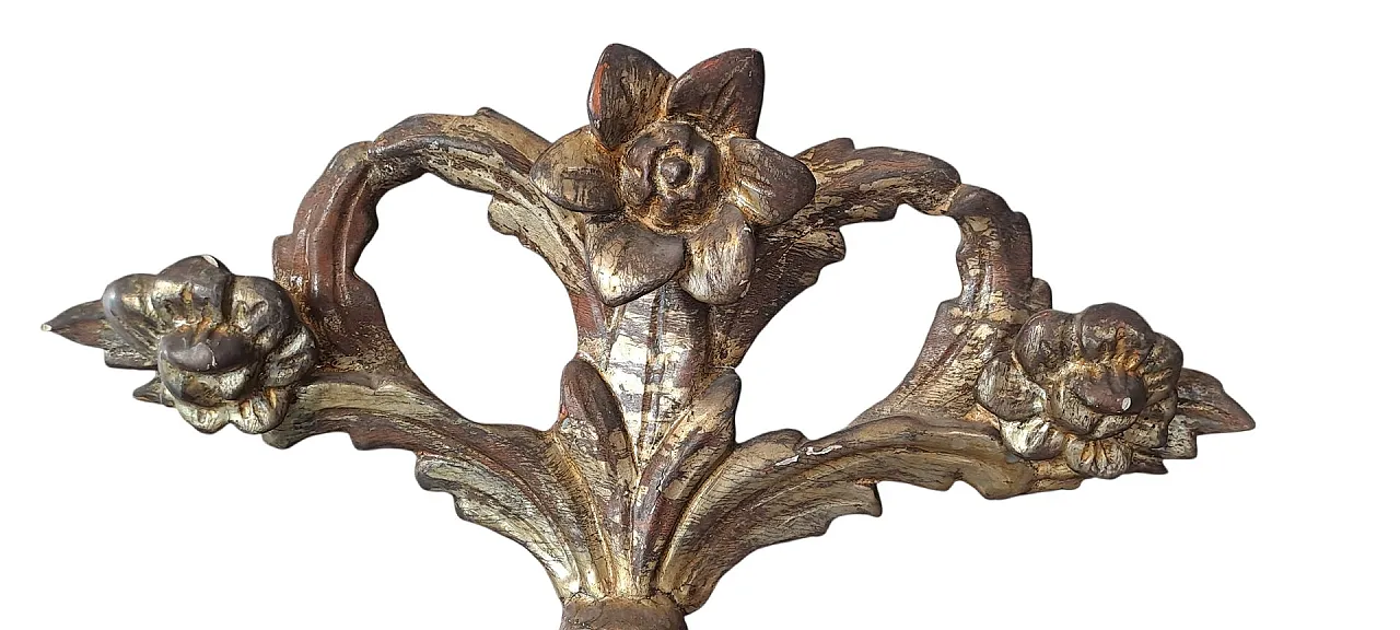 Piedmont carved wooden mirror, 18th century 11