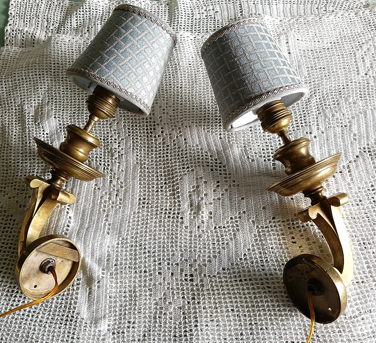 Pair of sconces, 1940s 8