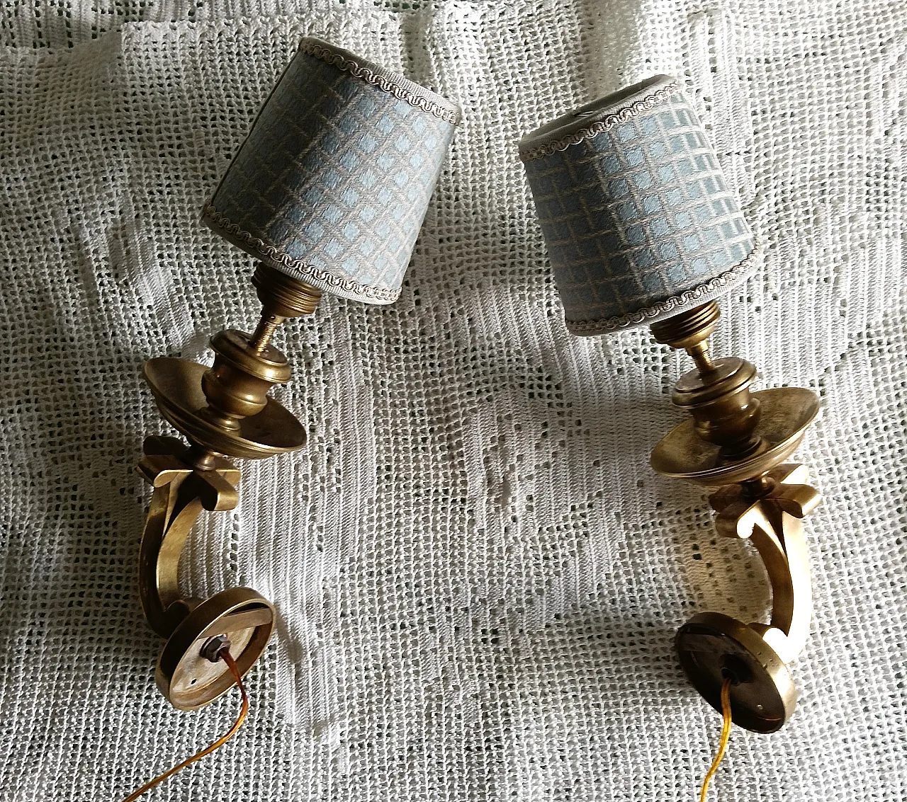 Pair of sconces, 1940s 9