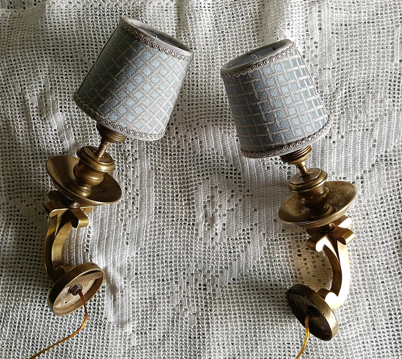 Pair of sconces, 1940s 17