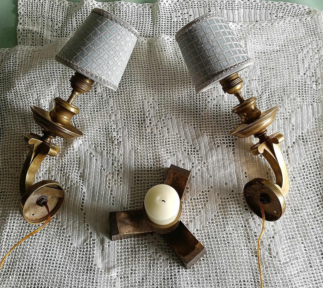 Pair of sconces, 1940s 18