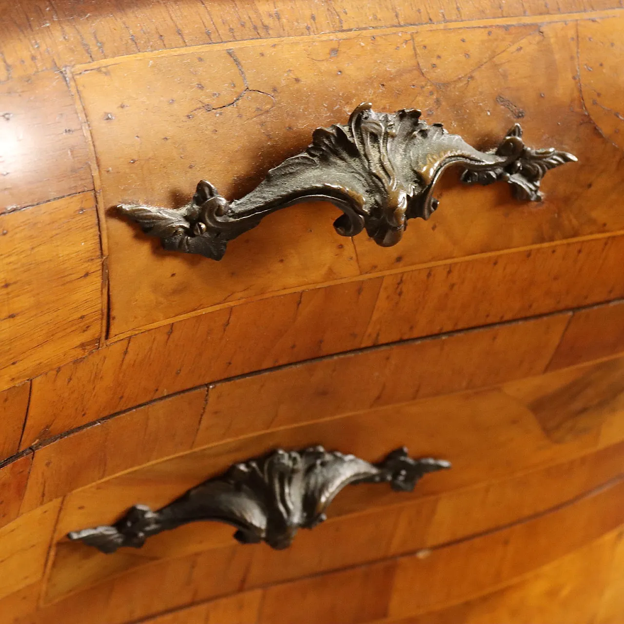 Ribalta in stile Barocchetto in noce e radica di noce, '900 5