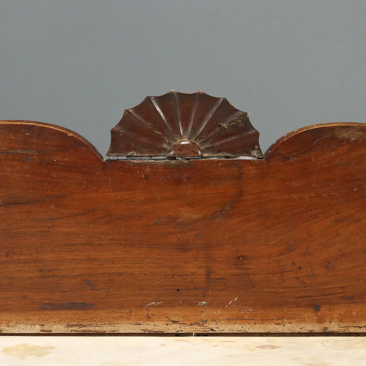 Scrittoio Impero in noce con piano in marmo, primo '800 4