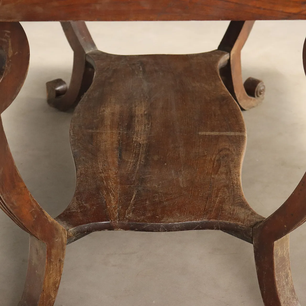 Scrittoio Impero in noce con piano in marmo, primo '800 8