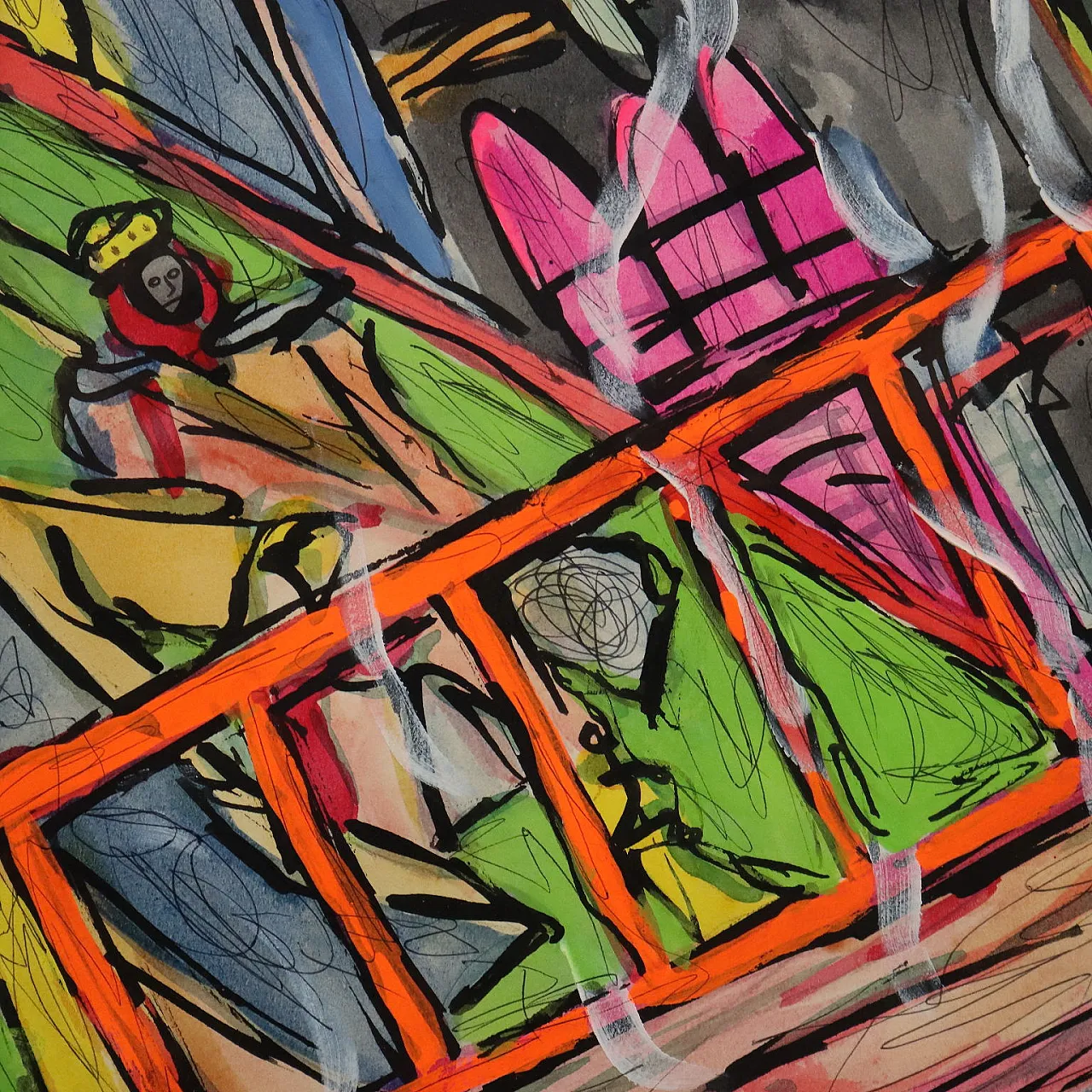 Painting by Carlos Zerpa, 1980s 7
