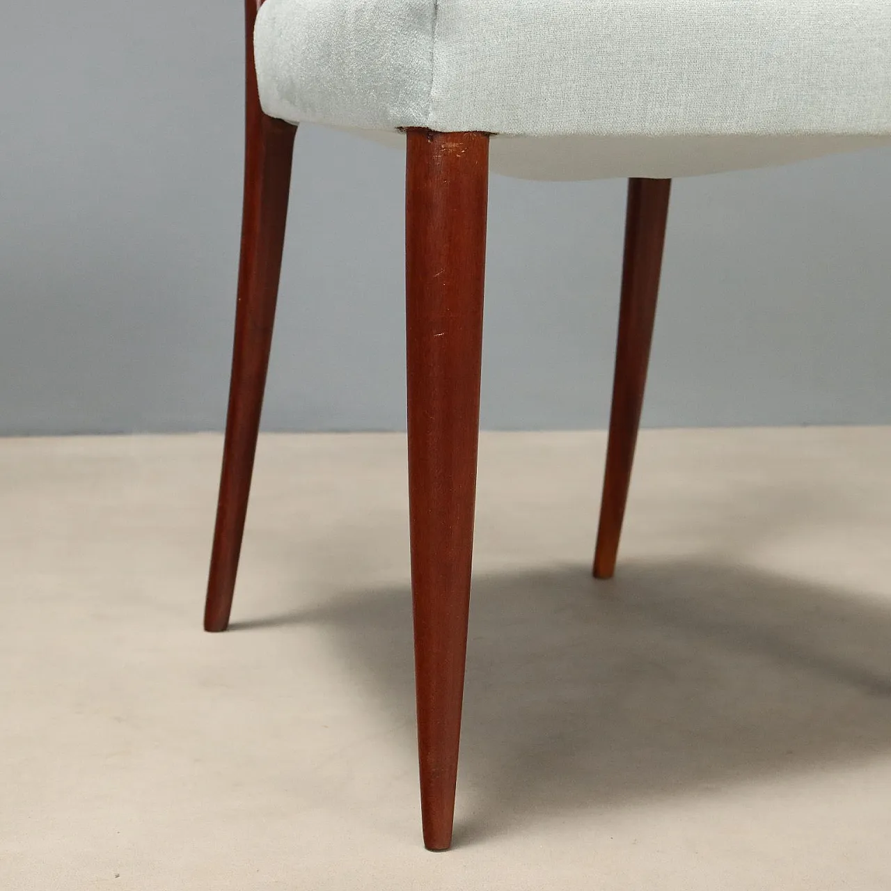 4 Sedie in legno di mogano, anni '50 6