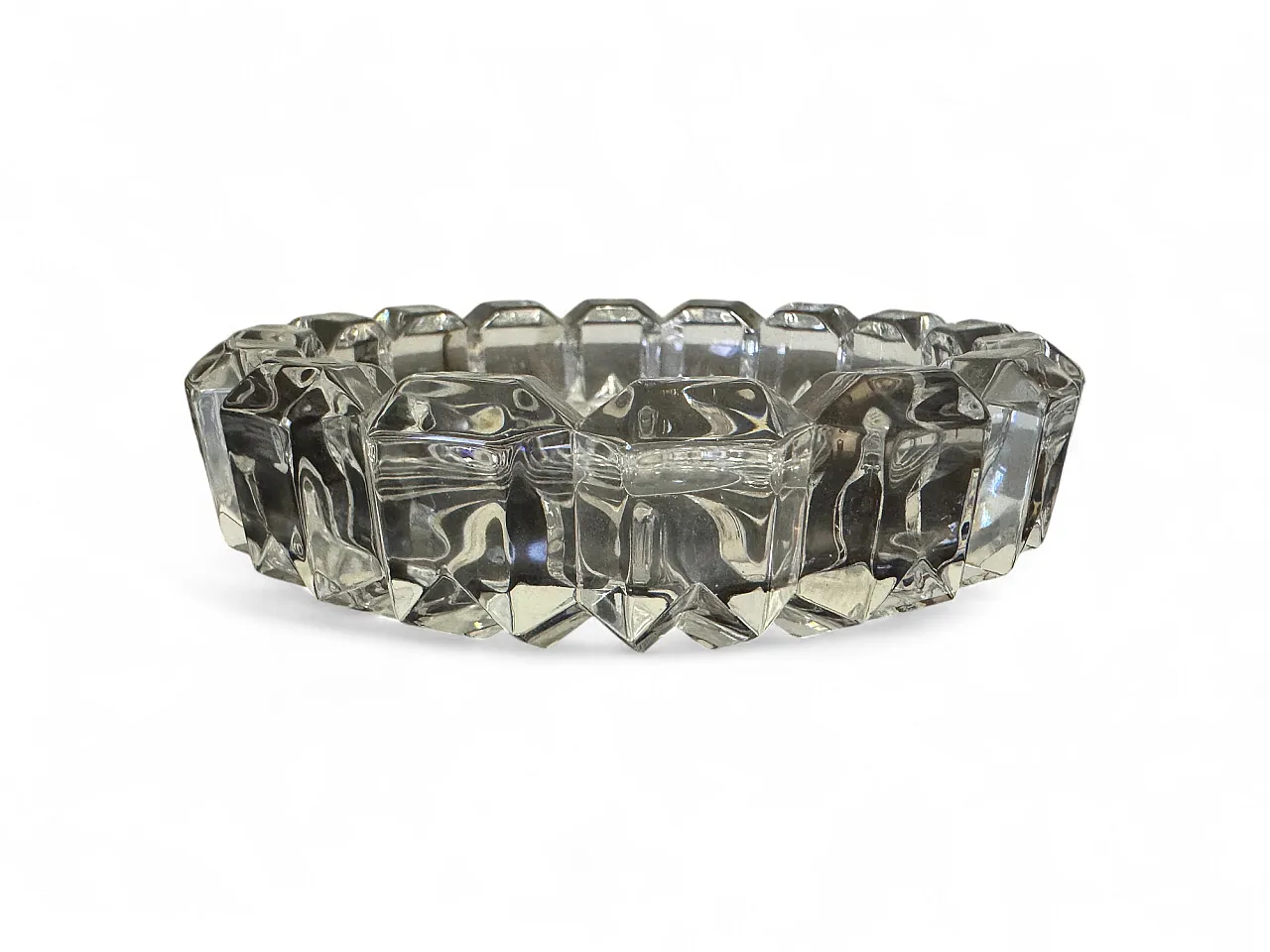 French Courcelles ashtray Cristal d'Arques, 80s 3