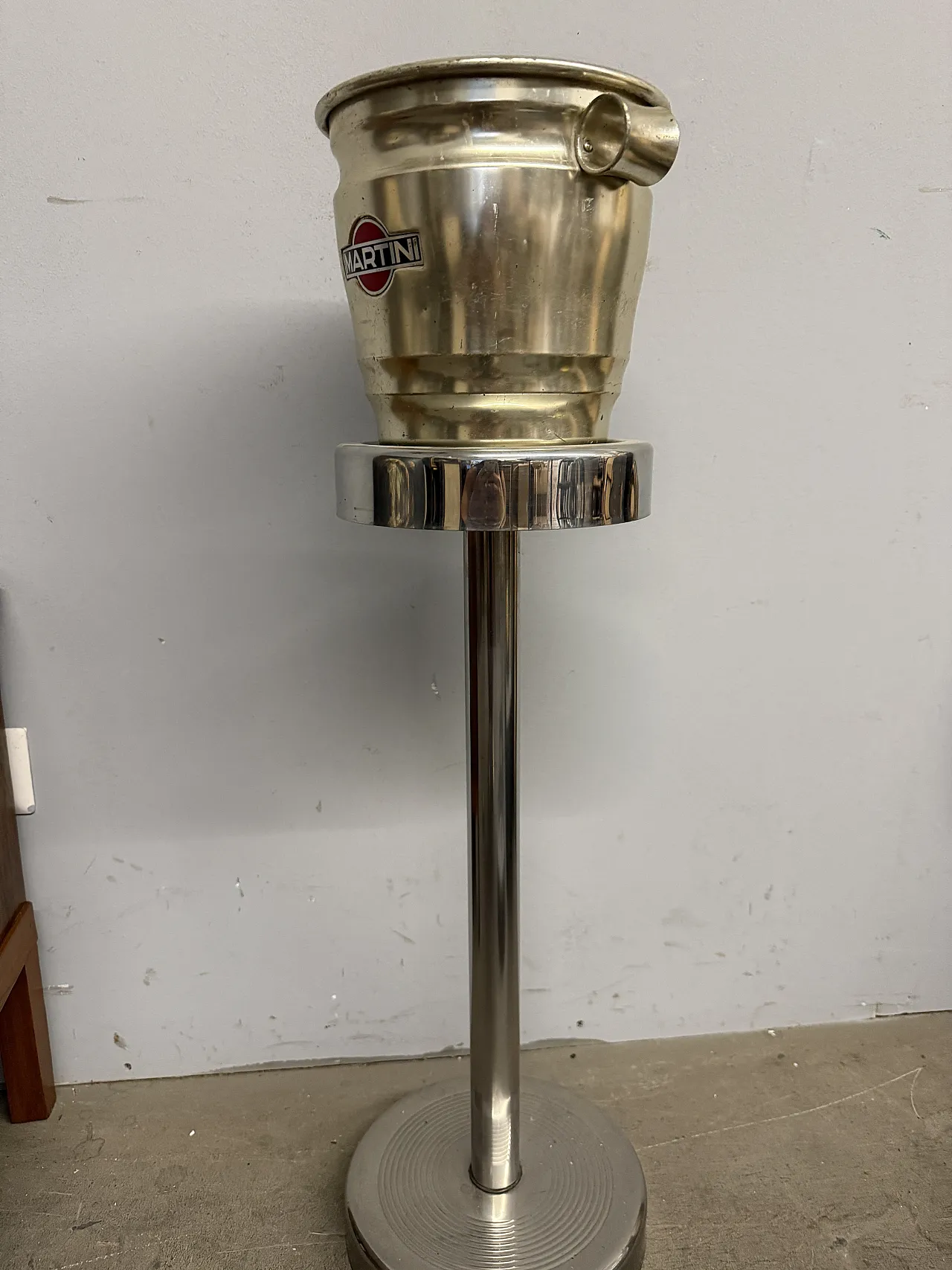 Italian advertising Martini ice bucket, 30s 1