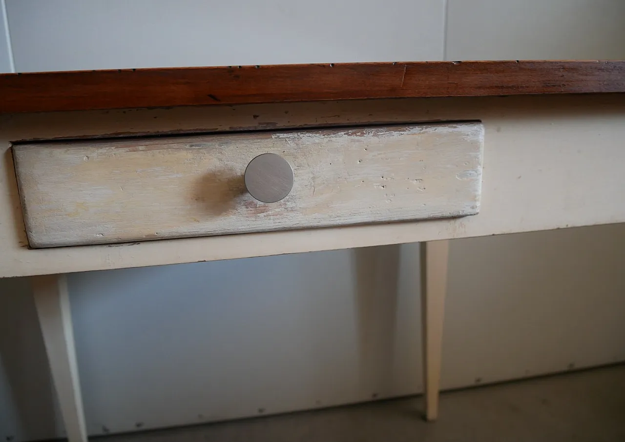 Tavolo rettangolare fisso antico. Inizi del XX secolo 6