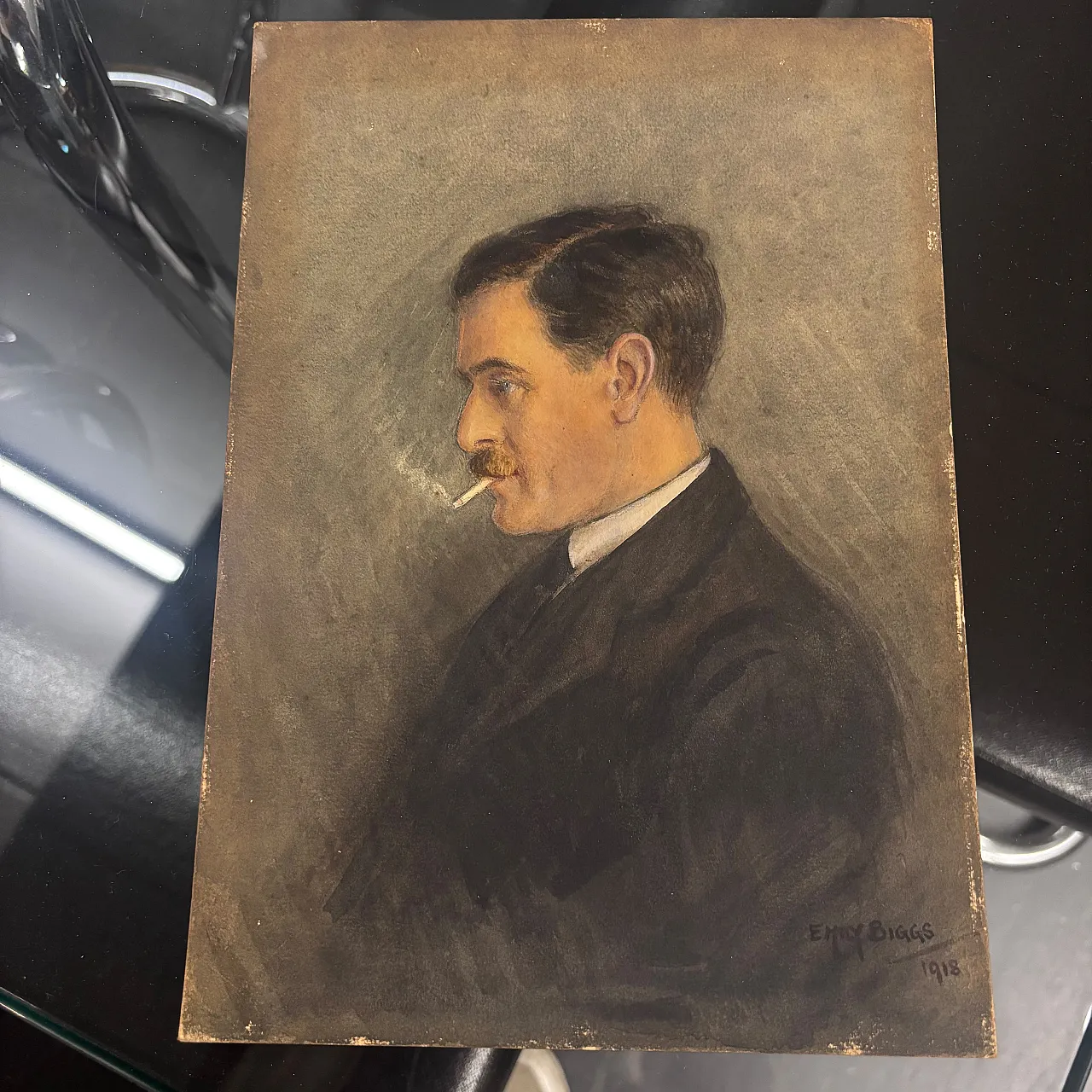 Acquarello Biggs raffigurante personaggio, 1918 4