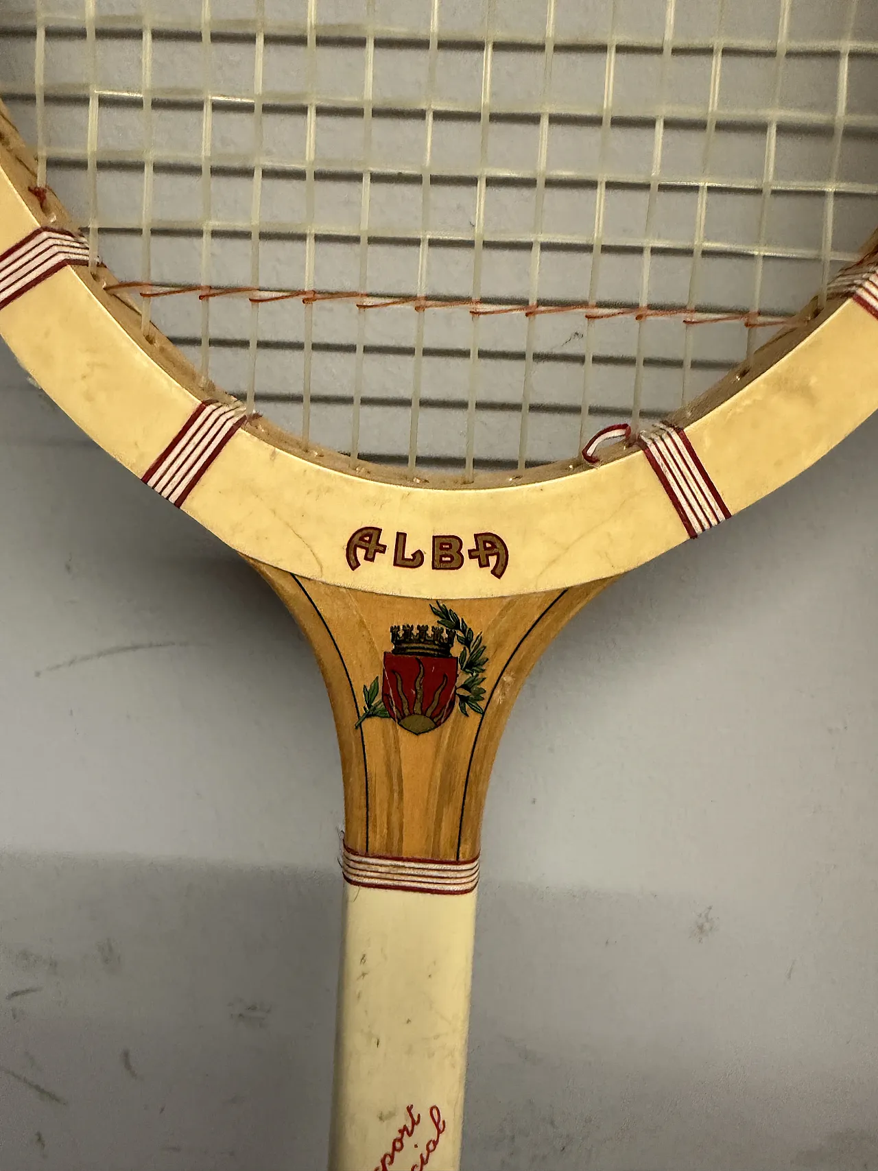 Pair of Maxima Alba tennis rackets, 60s 6